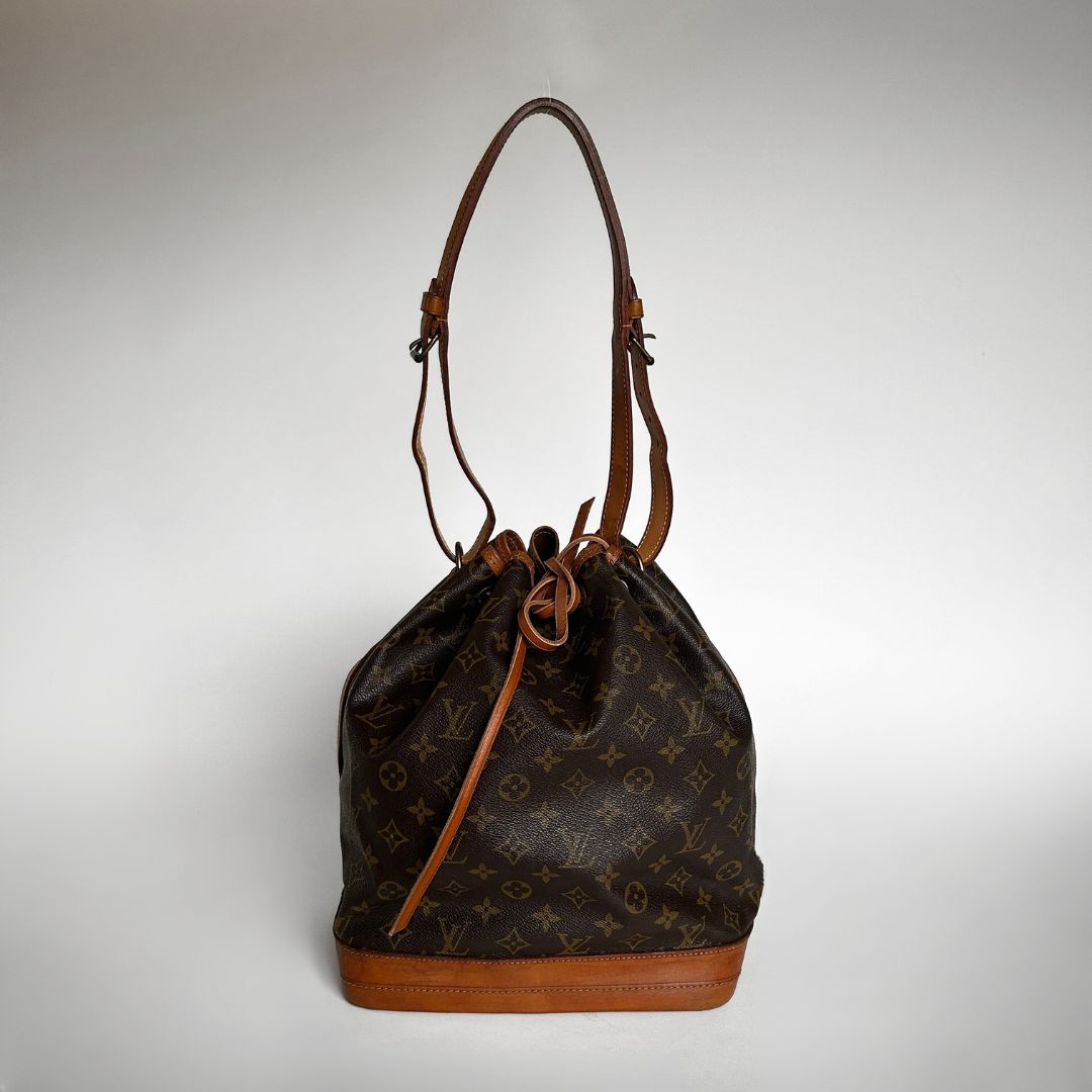 Louis+Vuitton+Noe+Bucket+%26+Drawstring+Bag+Mini+Brown+Canvas for