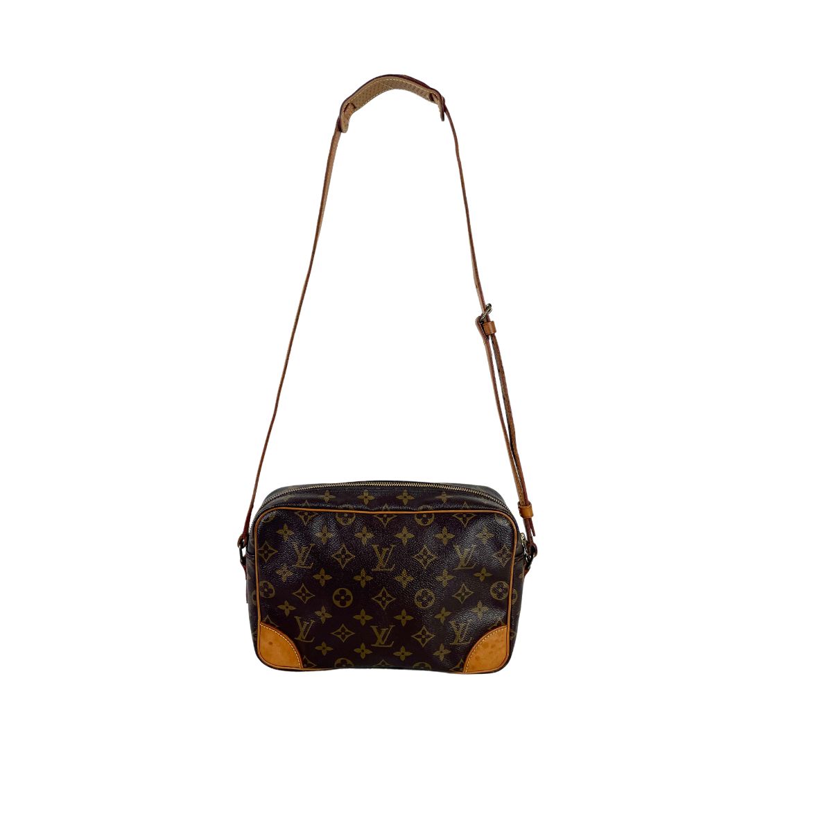 Brown Coated Canvas Louis Vuitton Trocadero 30 Cloth ref.968400 - Joli  Closet