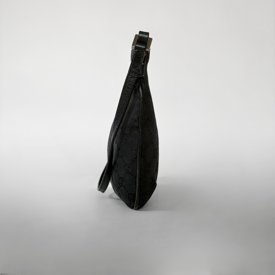 Gucci Shoulder Bag Black Canvas