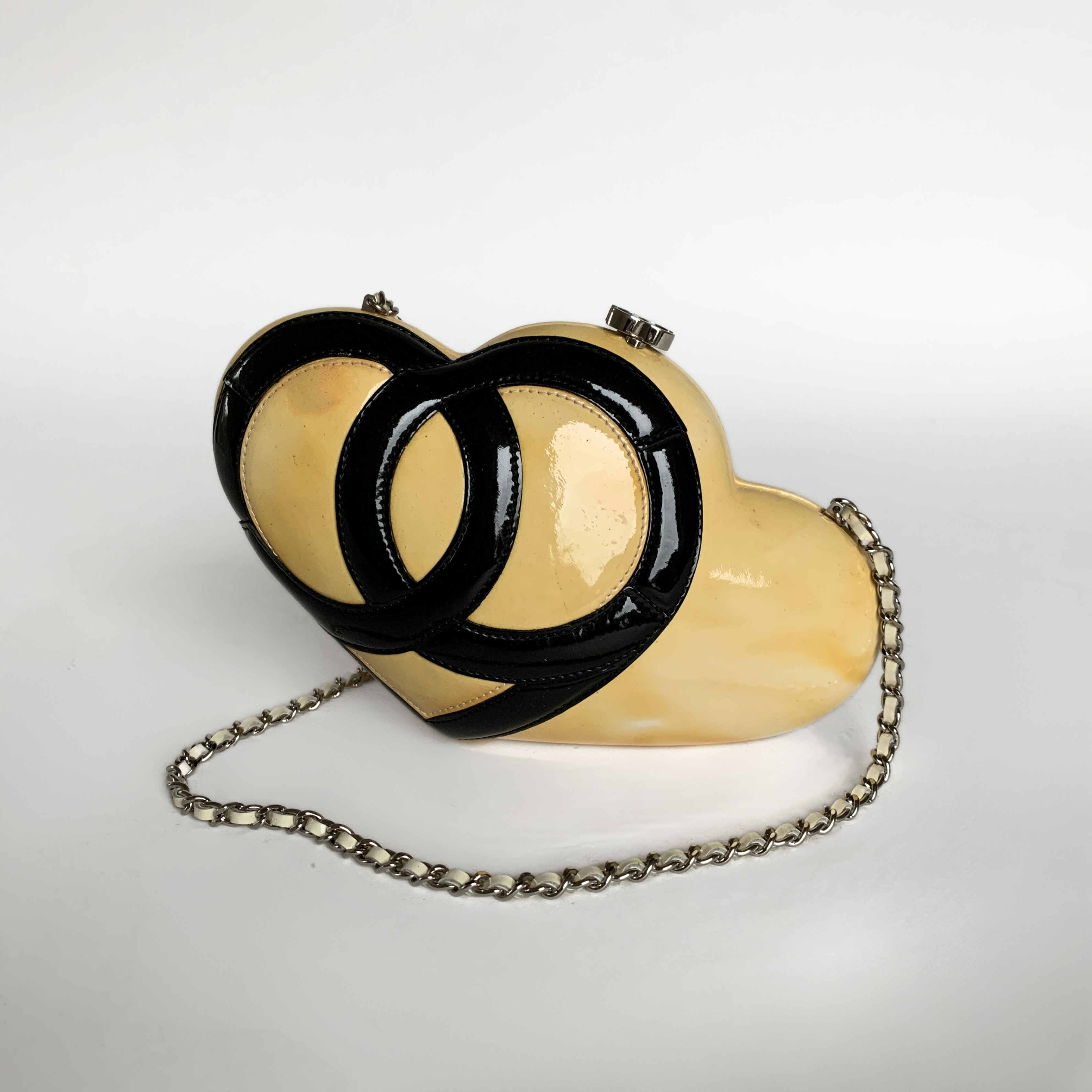vintage chanel heart bag large