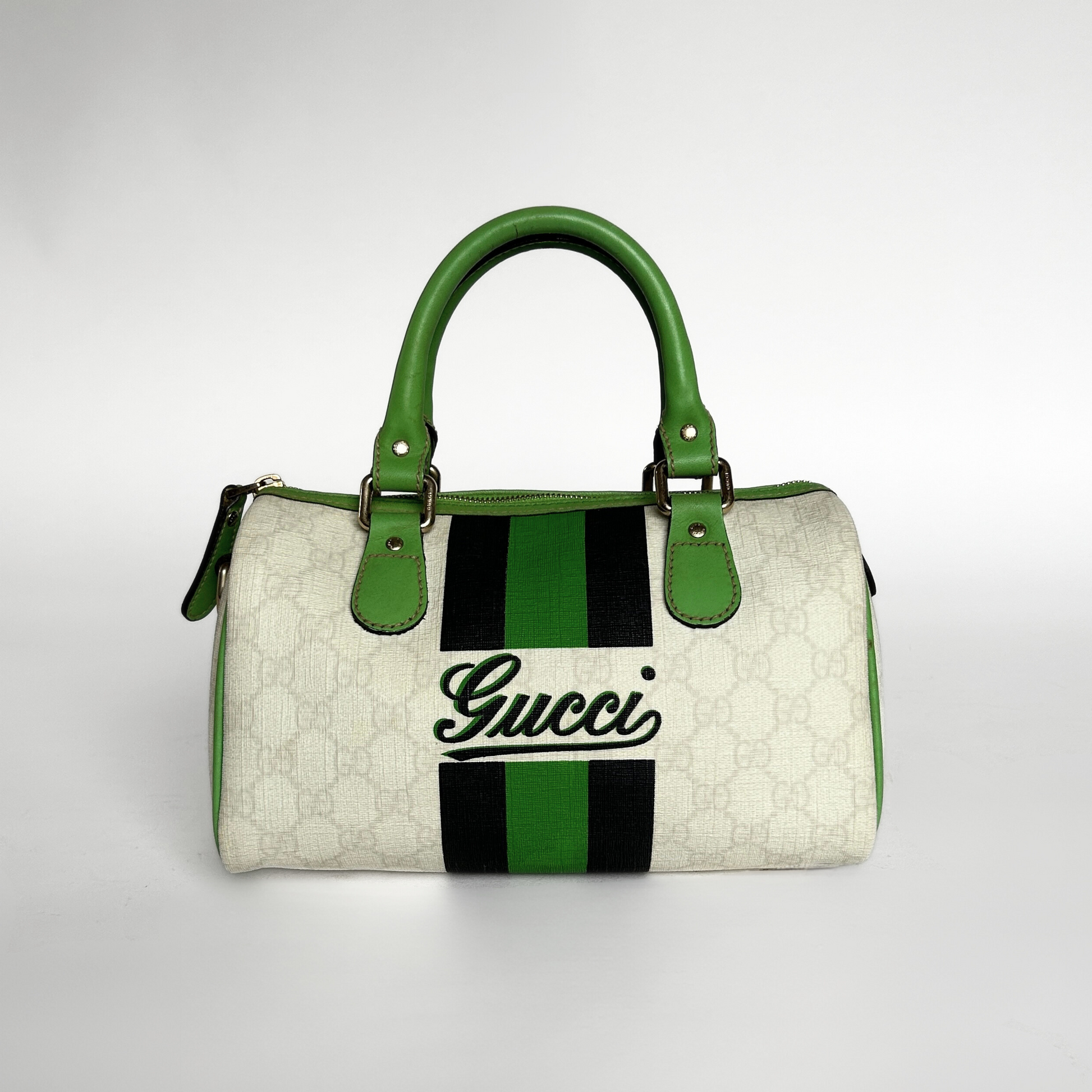 Gucci Green Bowling Bag Monogram Canvas – l'Étoile de Saint Honoré