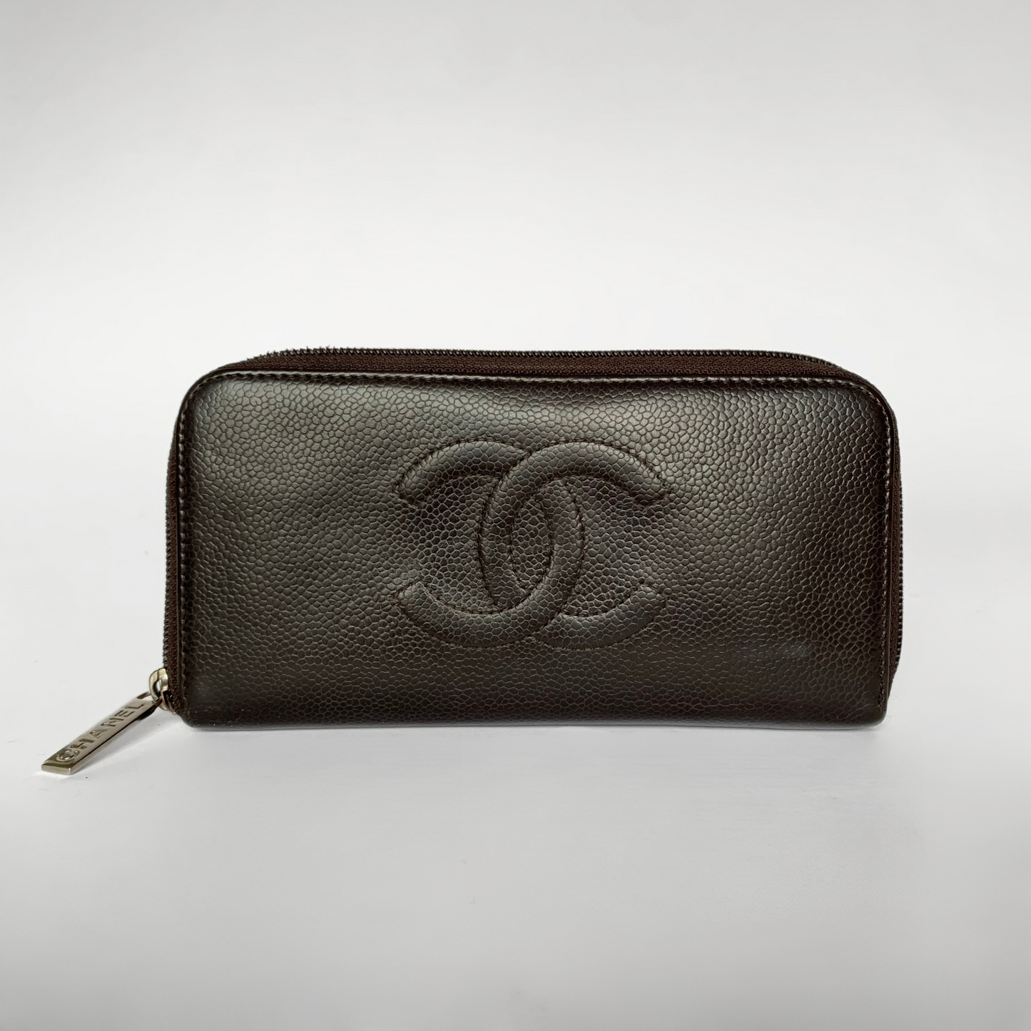 Chanel Chanel Glidelåslommebok Kaviarskinn - Lommebøker - Etoile Luxury Vintage
