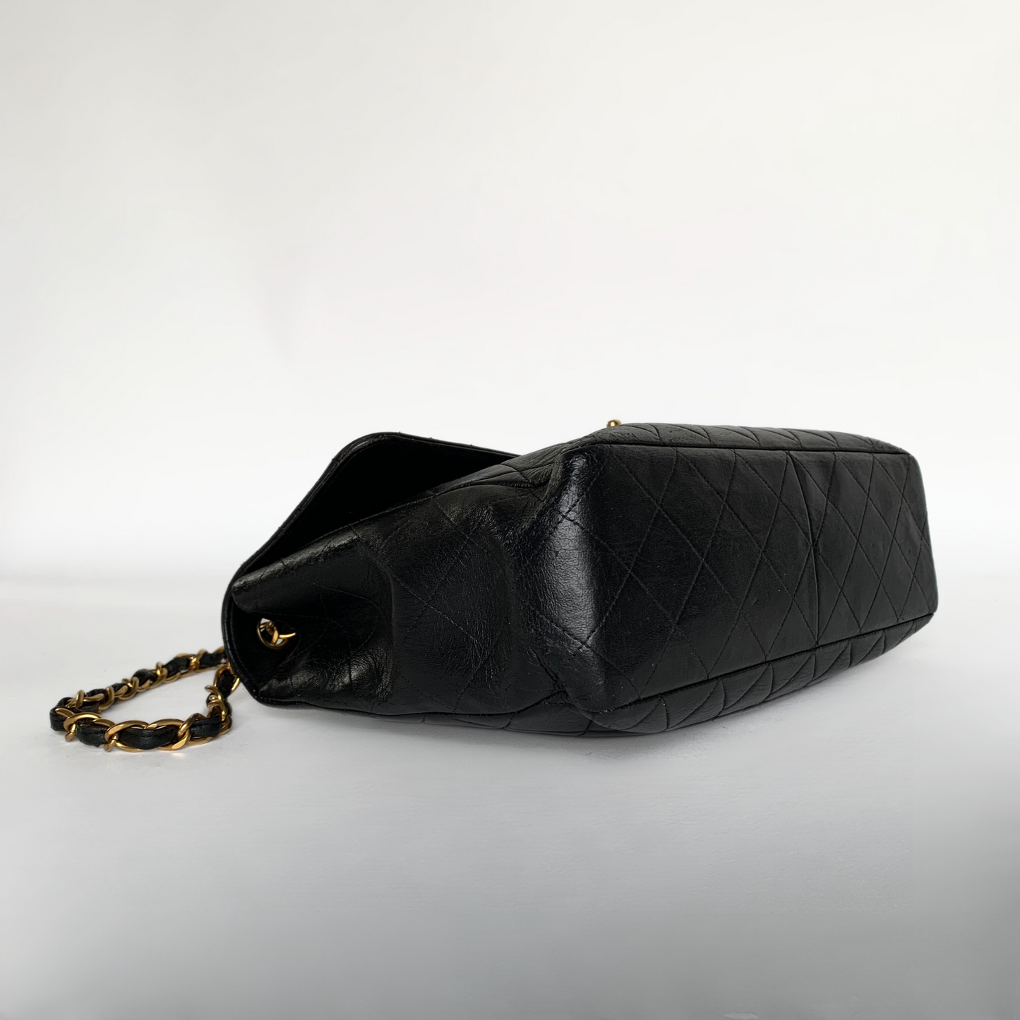 Chanel Classic Flap Bag Maxi lammeskinds læder