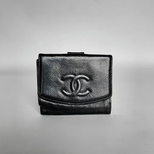 Chanel Chanel CC Wallet Klein Kaviaarleer - portemonnee - Etoile Luxury Vintage