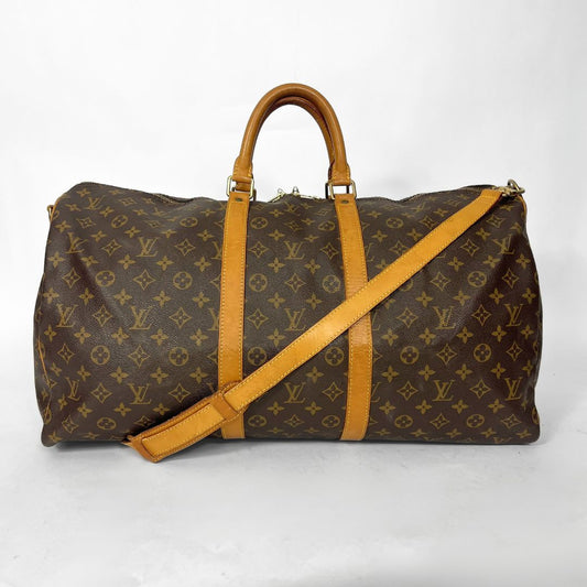 Louis Vuitton Louis Vuitton Keepall 55 Strap Monogram Canvas - Travel bags - Etoile Luxury Vintage