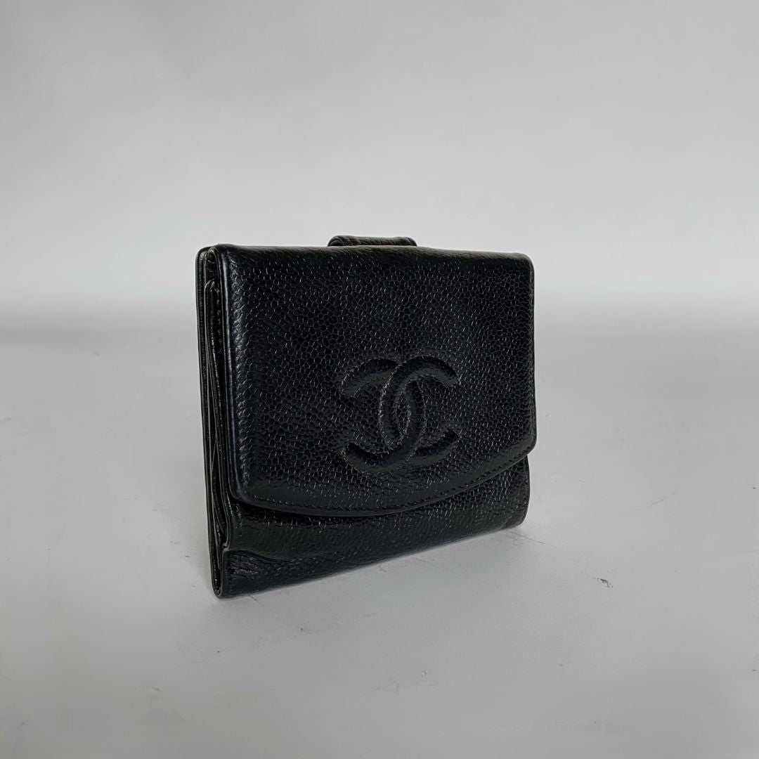 Chanel Chanel CC Wallet Klein Kaviaarleer - portemonnee - Etoile Luxury Vintage