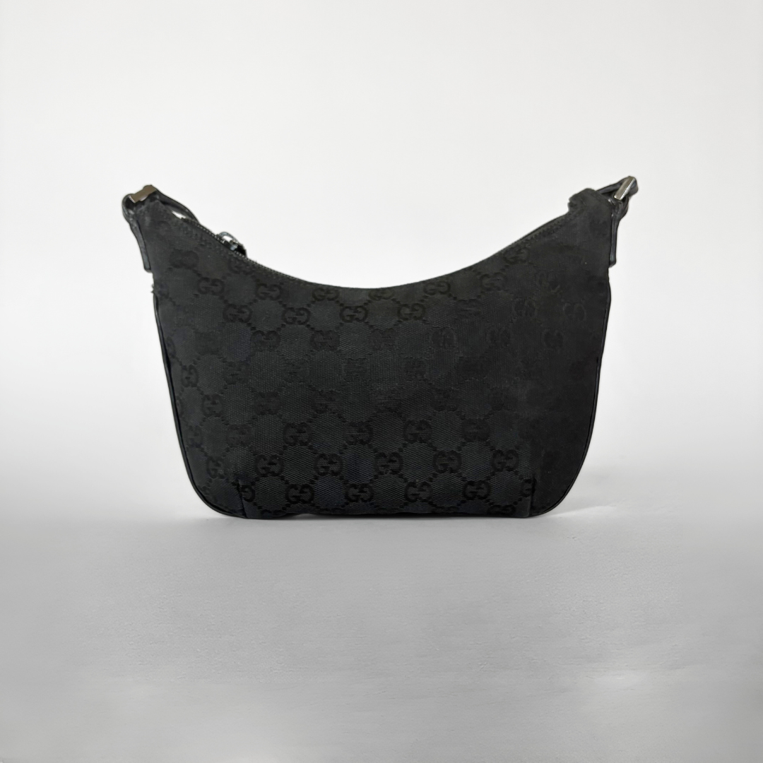 Gucci Shoulder Bag Black Canvas
