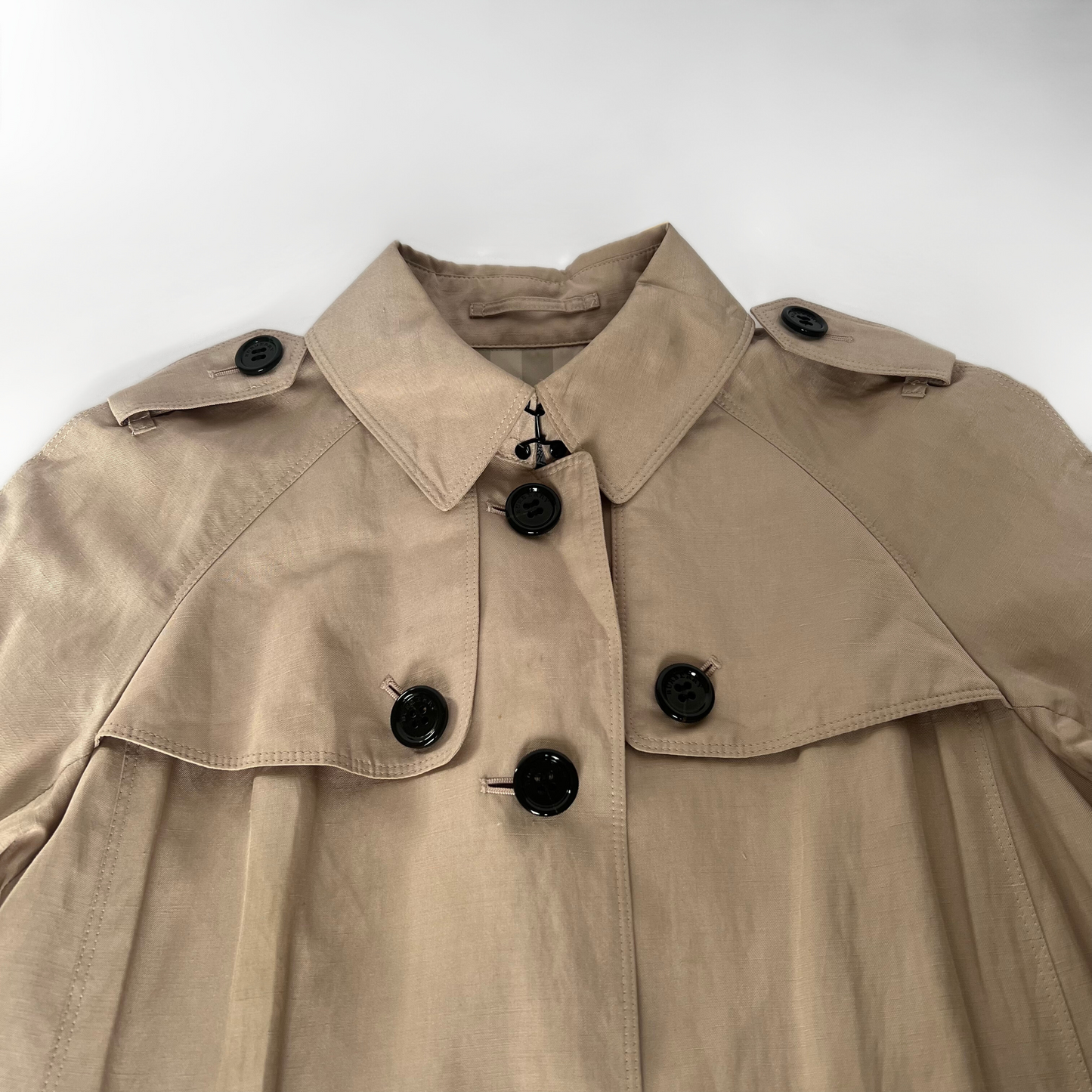 Burberry Burberry Trench-Coat en Lin Mélangé - Vêtements - Etoile Luxury Vintage