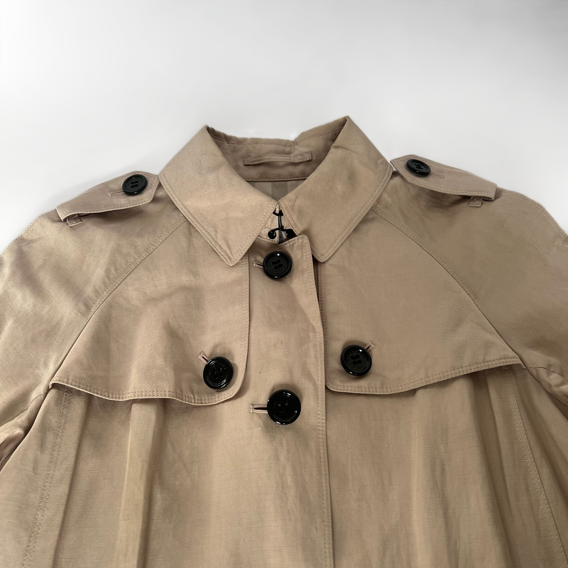 Burberry Burberry Trench Coat Linen Blend - Jacket - Etoile Luxury Vintage