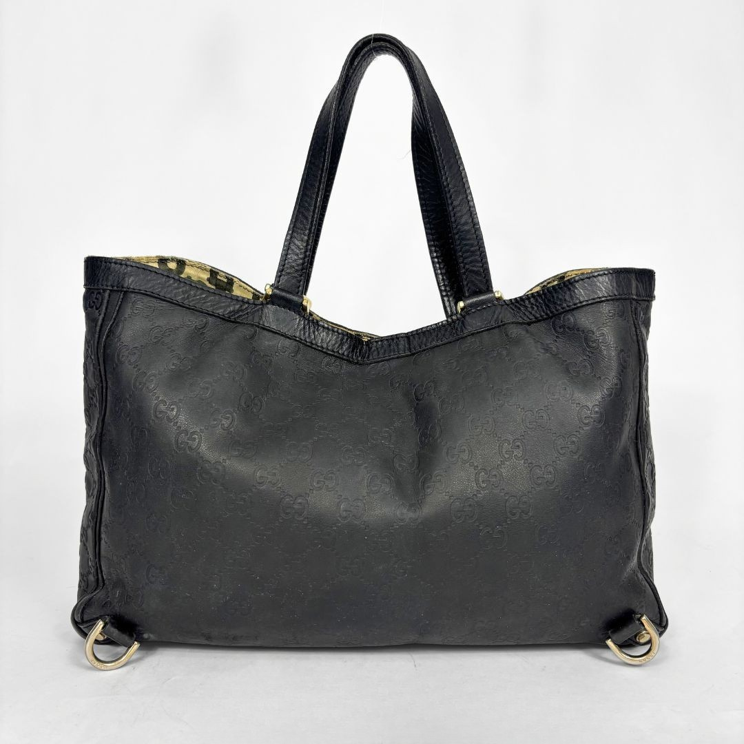 Gucci Sort læder, to sider vendbar