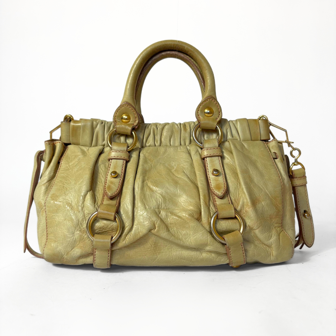 Miu Miu Vitello Handbag Leather