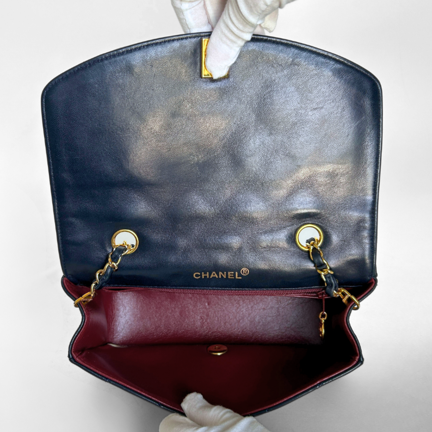 Chanel Diana Classic Medium Flap Bag Lambskin Leather