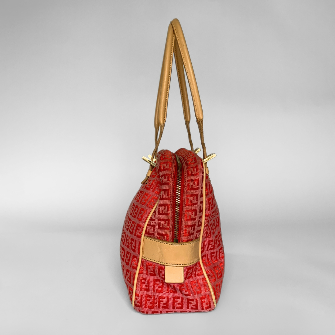 Fendi Shoulder Bag Zucca Canvas