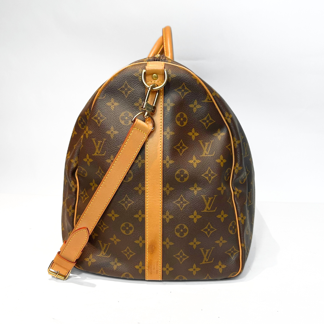 Louis Vuitton Keepall 55 Strap Monogram Canvas