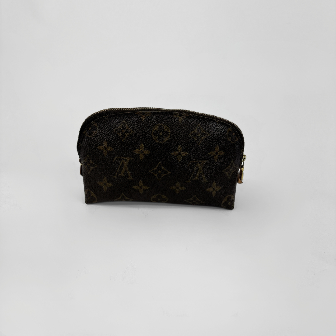 Louis Vuitton Cosmetic Pouch Monogram Canvas on a white background