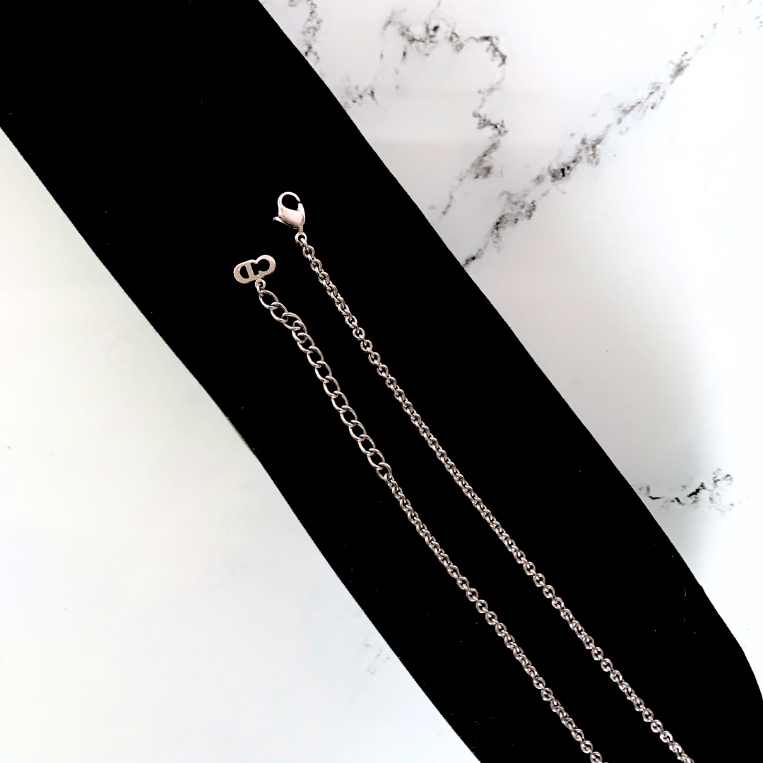 Dior Dior Necklace Silver Metal - Necklaces - Etoile Luxury Vintage