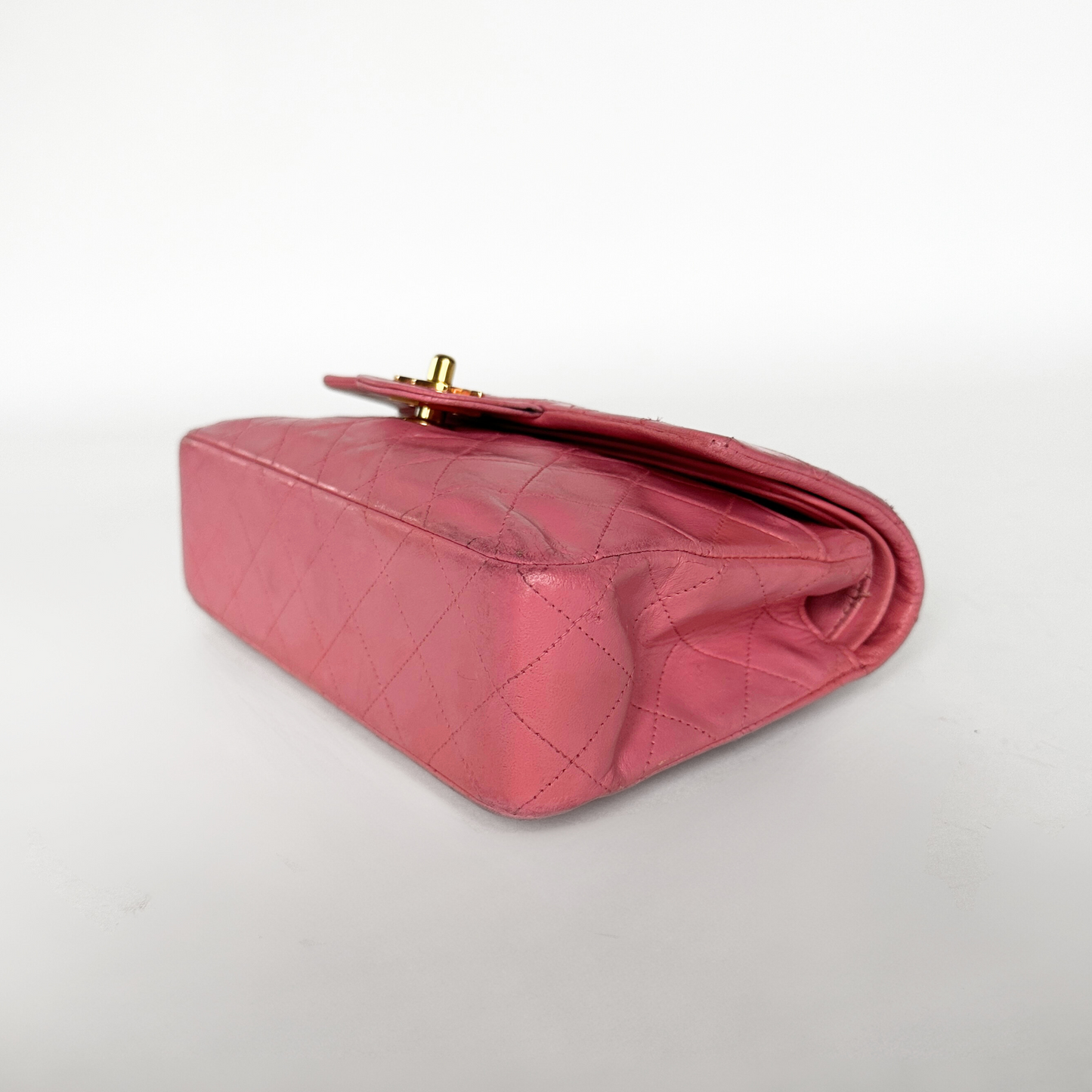 Chanel Chanel Klassisk dobbelt Flap Bag Små lammeskindslæder - Skuldertasker - Etoile Luxury Vintage