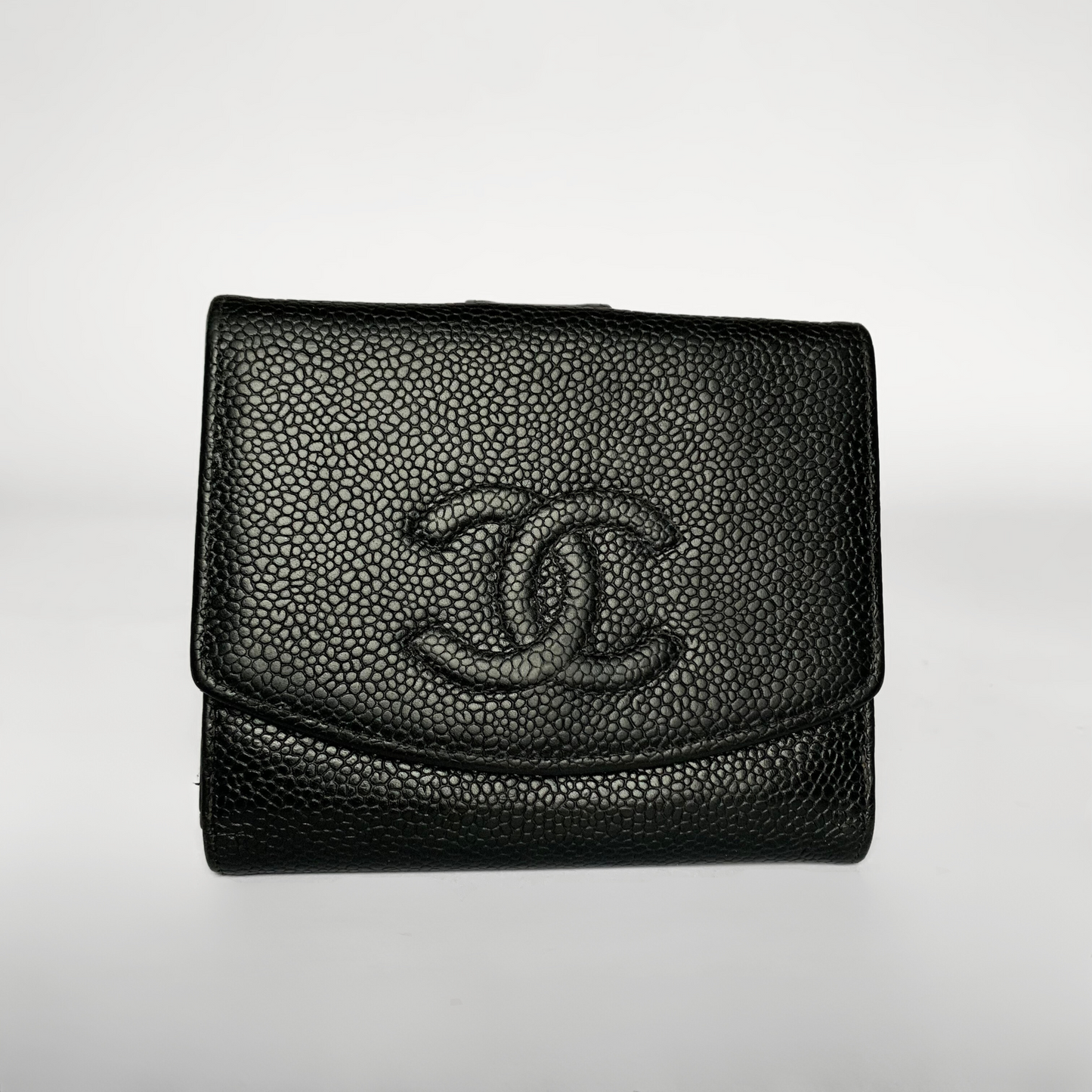 Chanel Chanel CC Wallet Klein Kaviaarleer - Portemonnees - Etoile Luxury Vintage