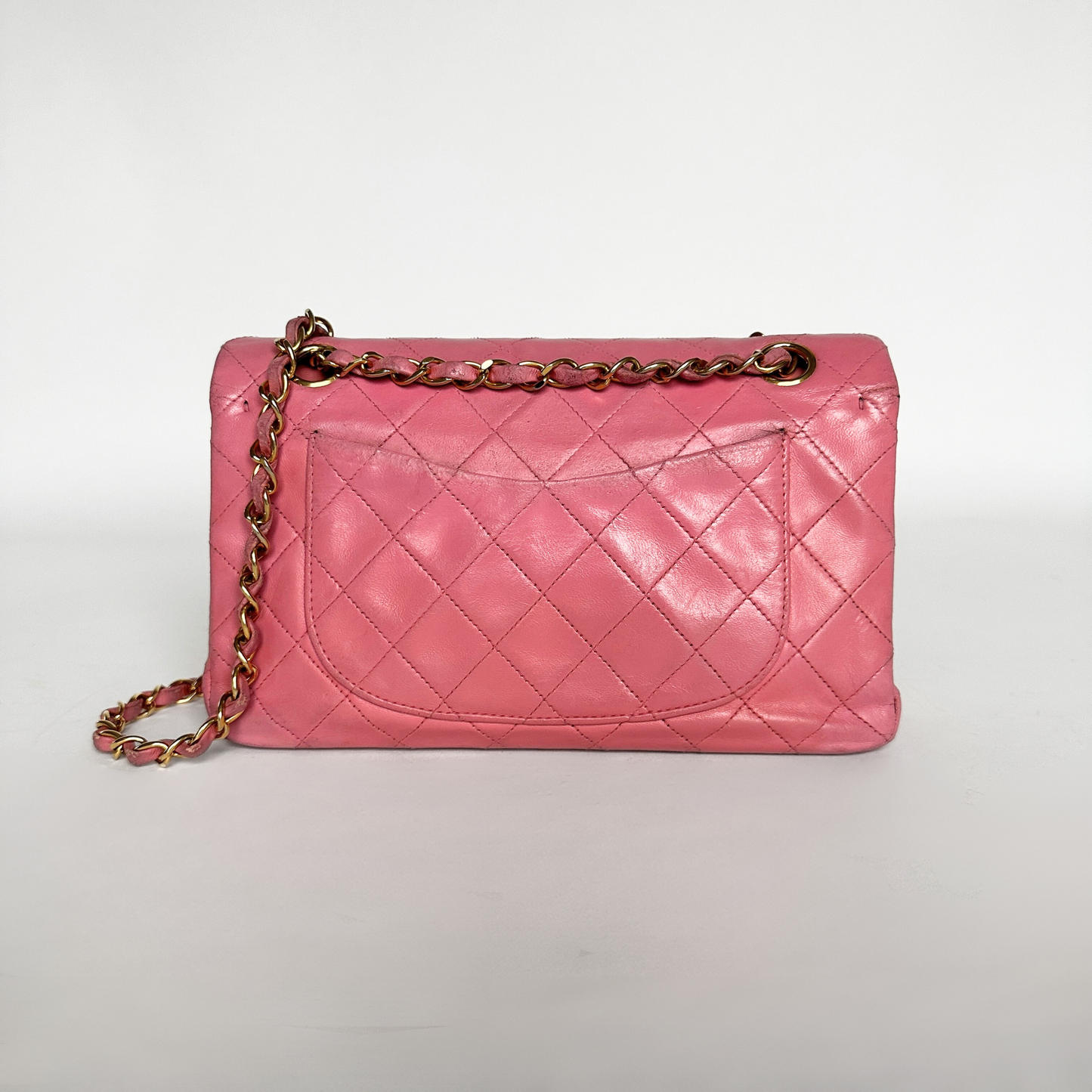 Chanel Chanel Κλασικό διπλό Flap Bag Small Lambskin Leather - Τσάντες ώμου - Etoile Luxury Vintage
