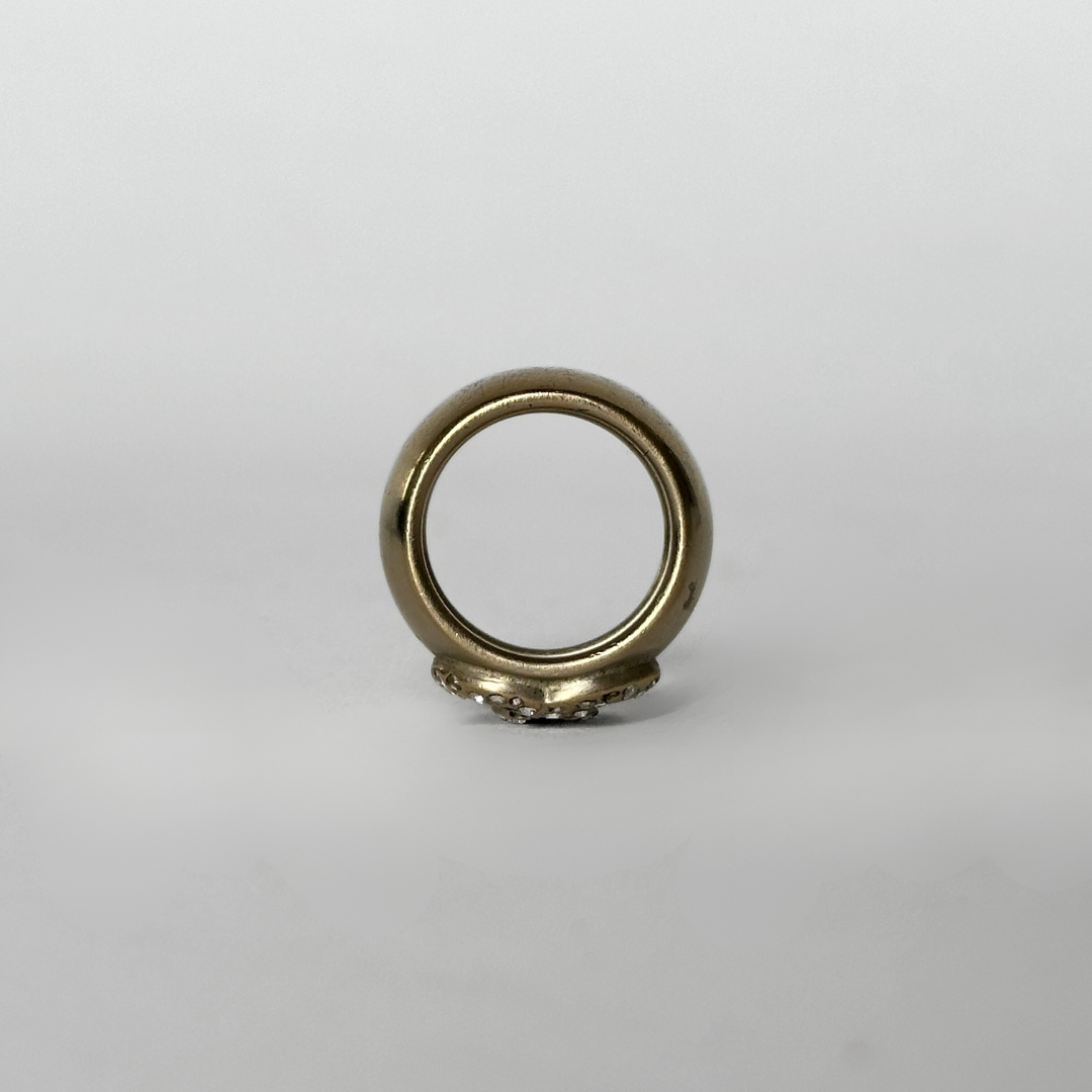 Chanel Chanel CC Ring Goldfarben - Accessoires - Etoile Luxury Vintage