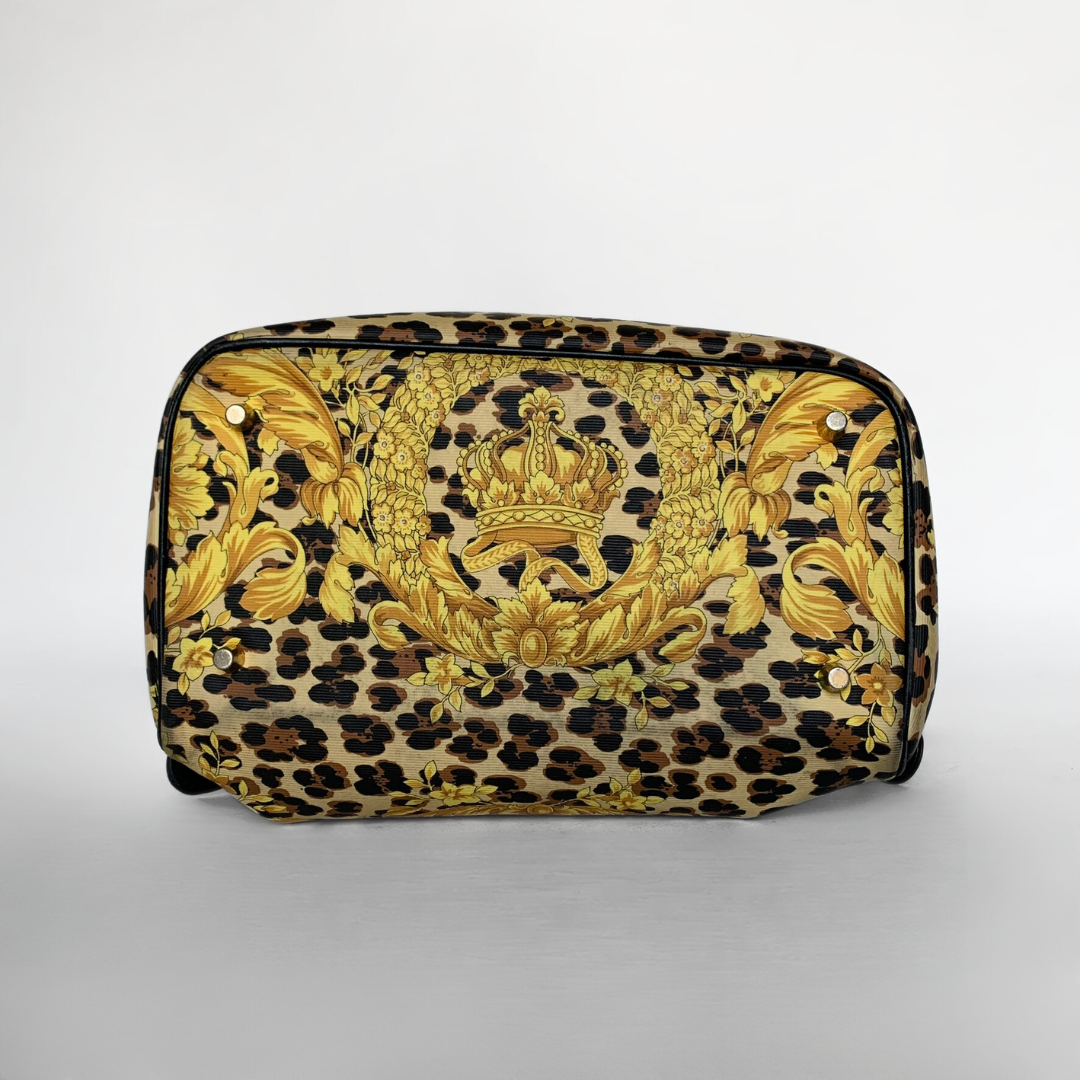 Versace Versace Leopard Sunburst Backpack PVC - Backpacks - Etoile Luxury Vintage