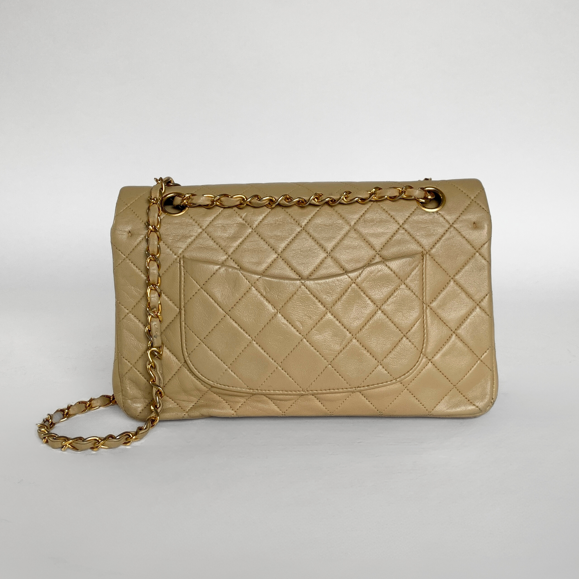Chanel Chanel Klassisk dobbelt Flap Bag Mellem lammeskindslæder - Skuldertasker - Etoile Luxury Vintage