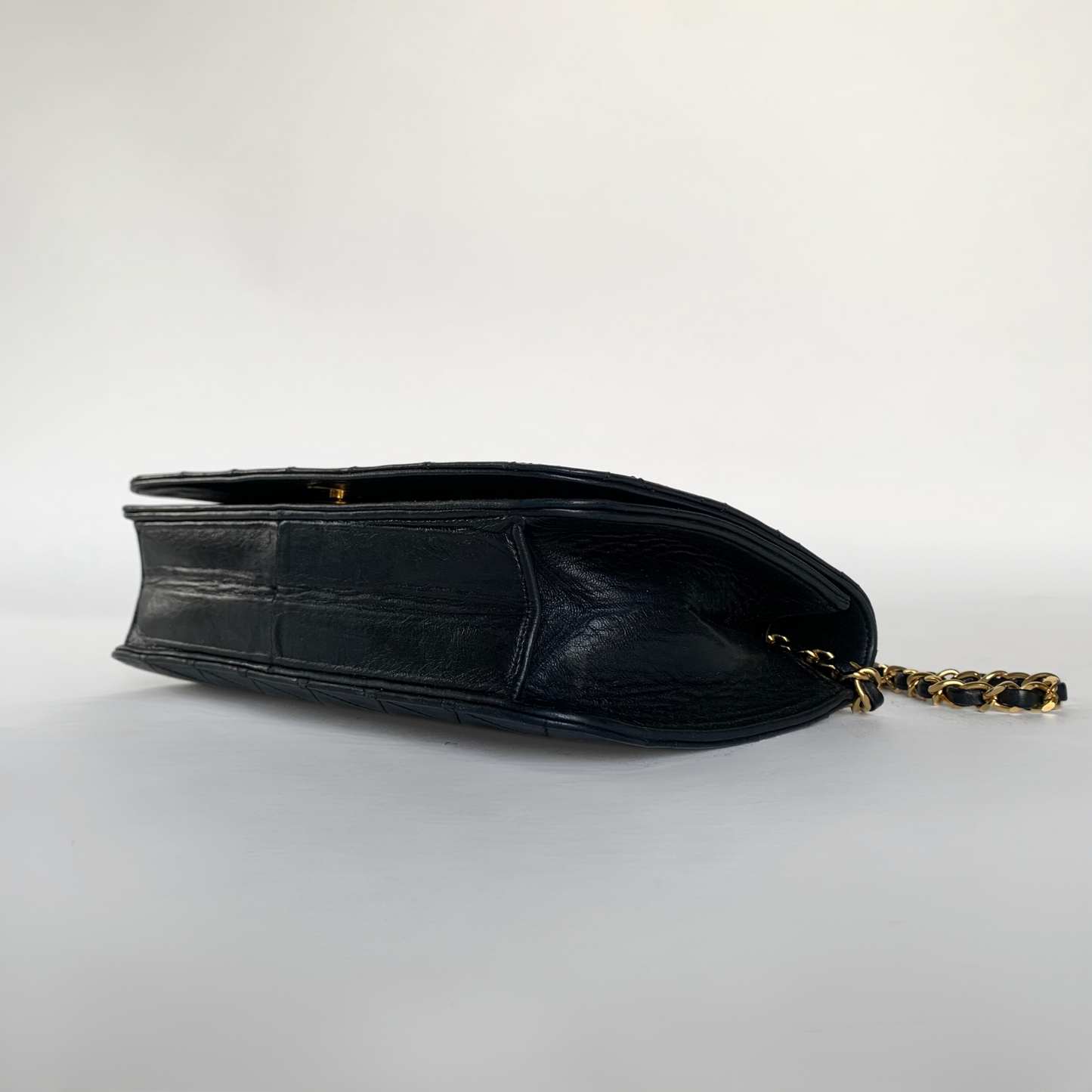 Chanel Single Flap Bag Lammeskind læder