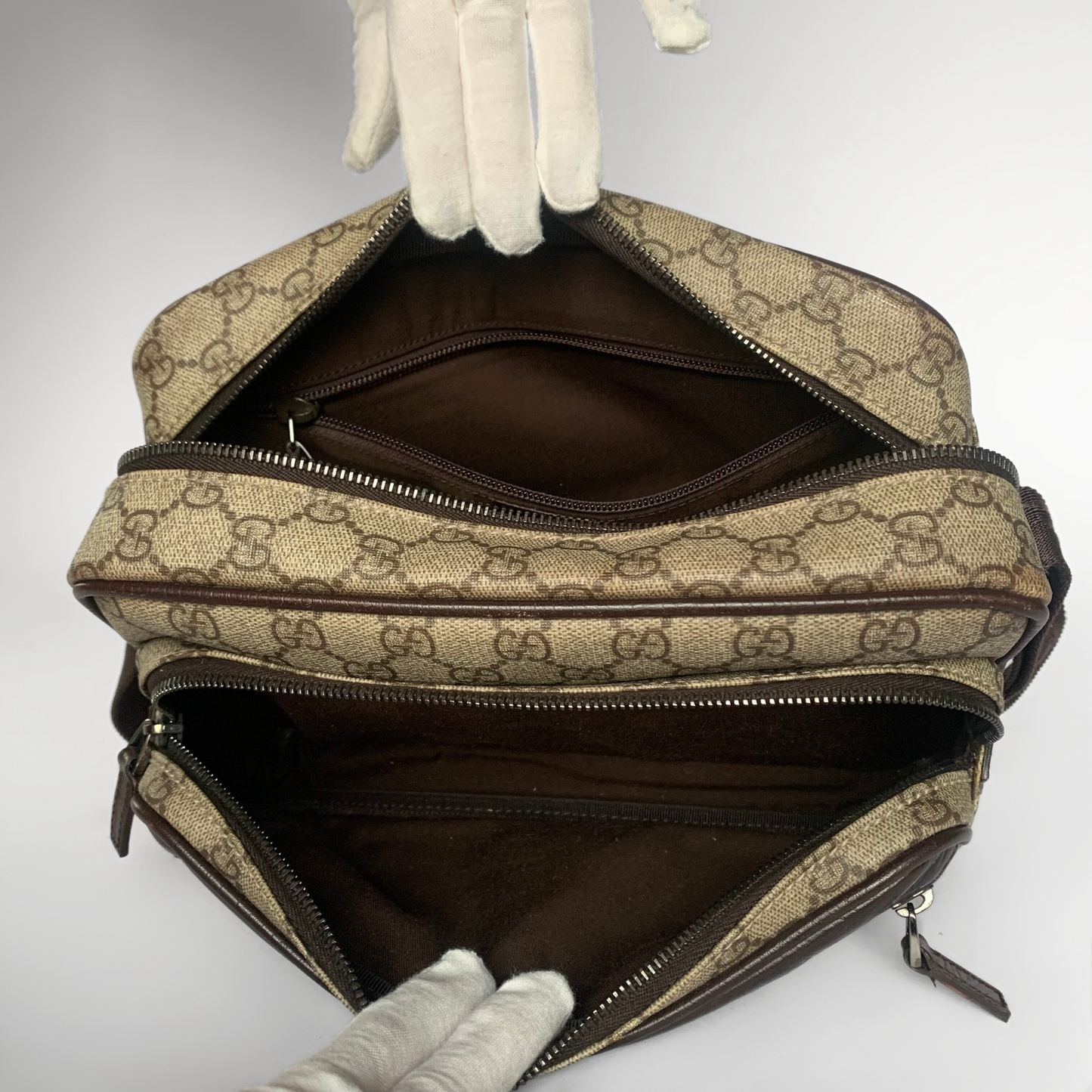 Gucci Gucci Supreme Crossbody Bag PVC - Crossbody vesker - Etoile Luxury Vintage