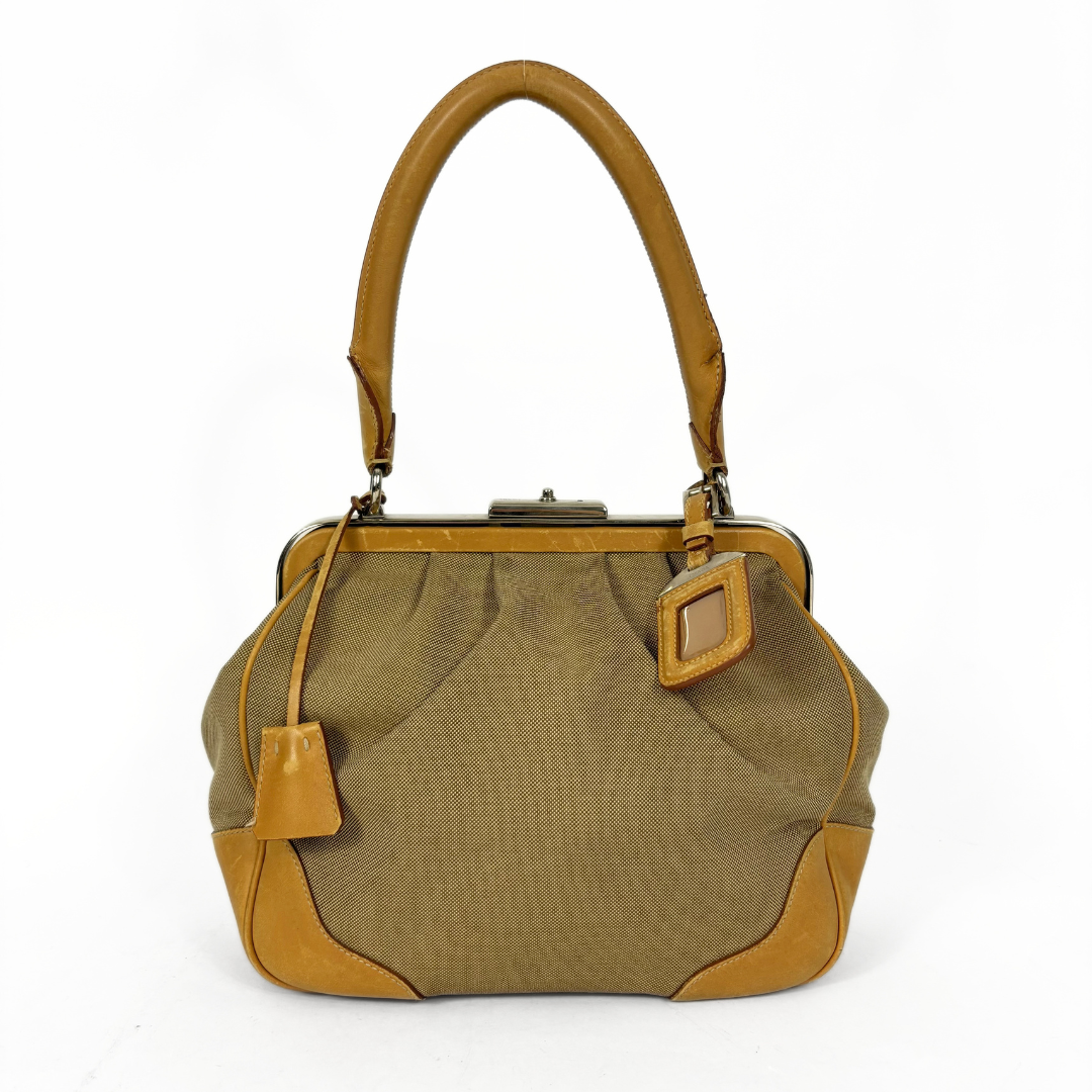 Prada Camel Dame Skuldertaske