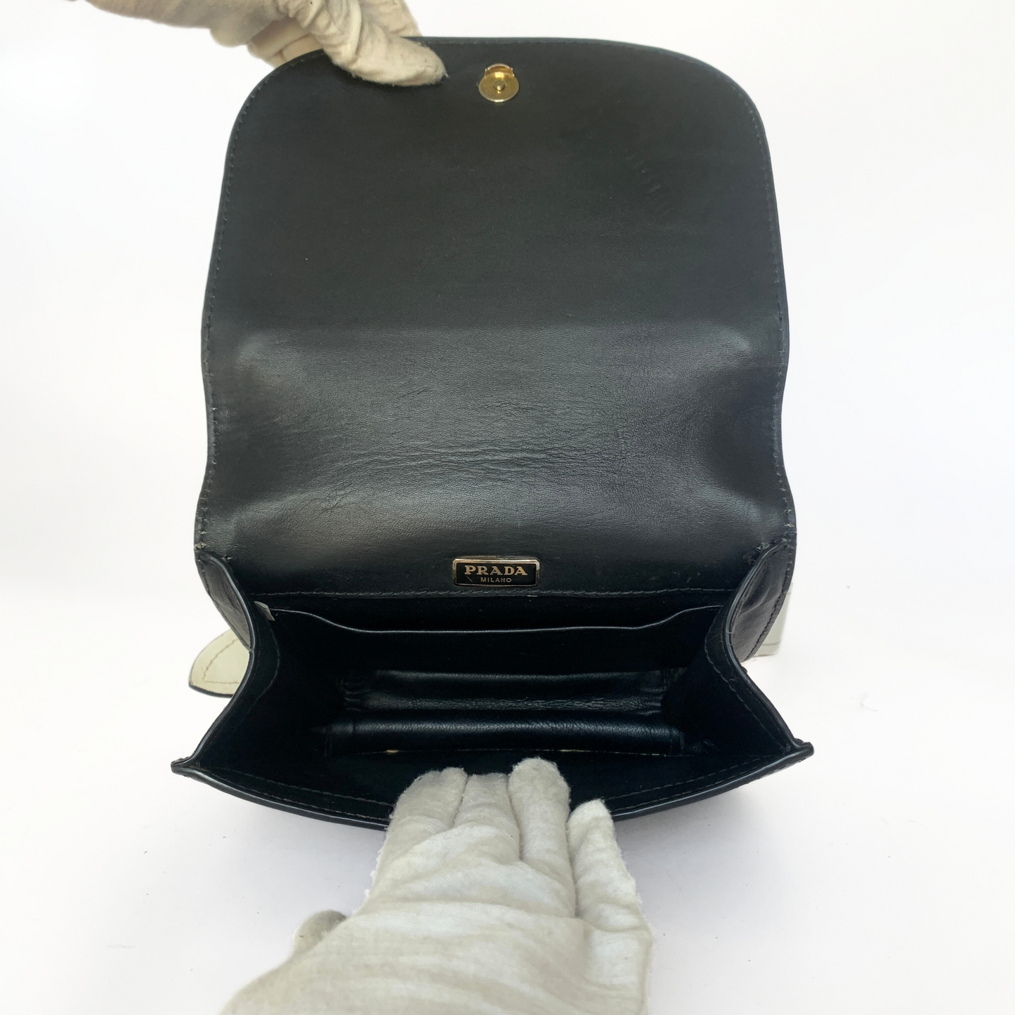 Prada Prada Pochette Shoulder Bag Leather - Crossbody bags - Etoile Luxury Vintage