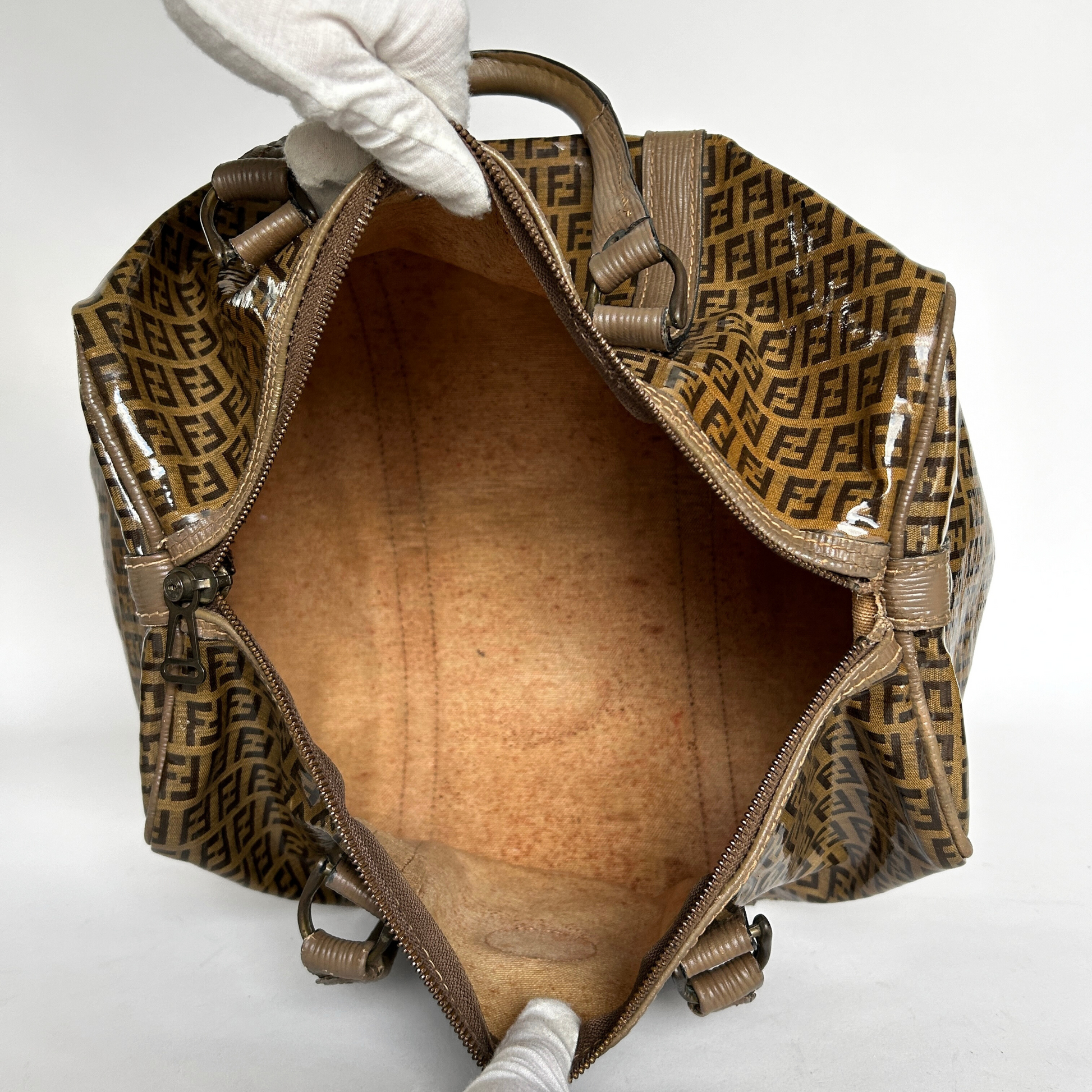 Fendi Fendi Boston Bag Zucca Canvas - Handtasche - Etoile Luxury Vintage
