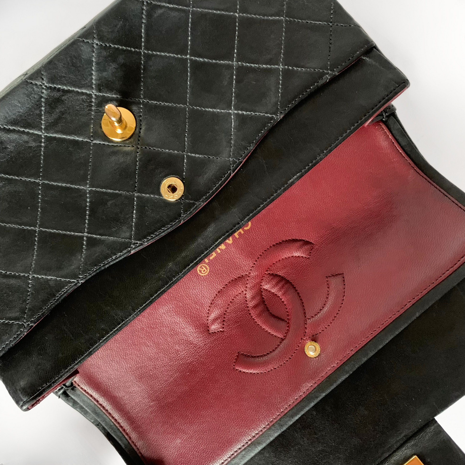 Chanel Chanel Classic Double Flap Bag Medium Lambskin Leather - Handbags - Etoile Luxury Vintage