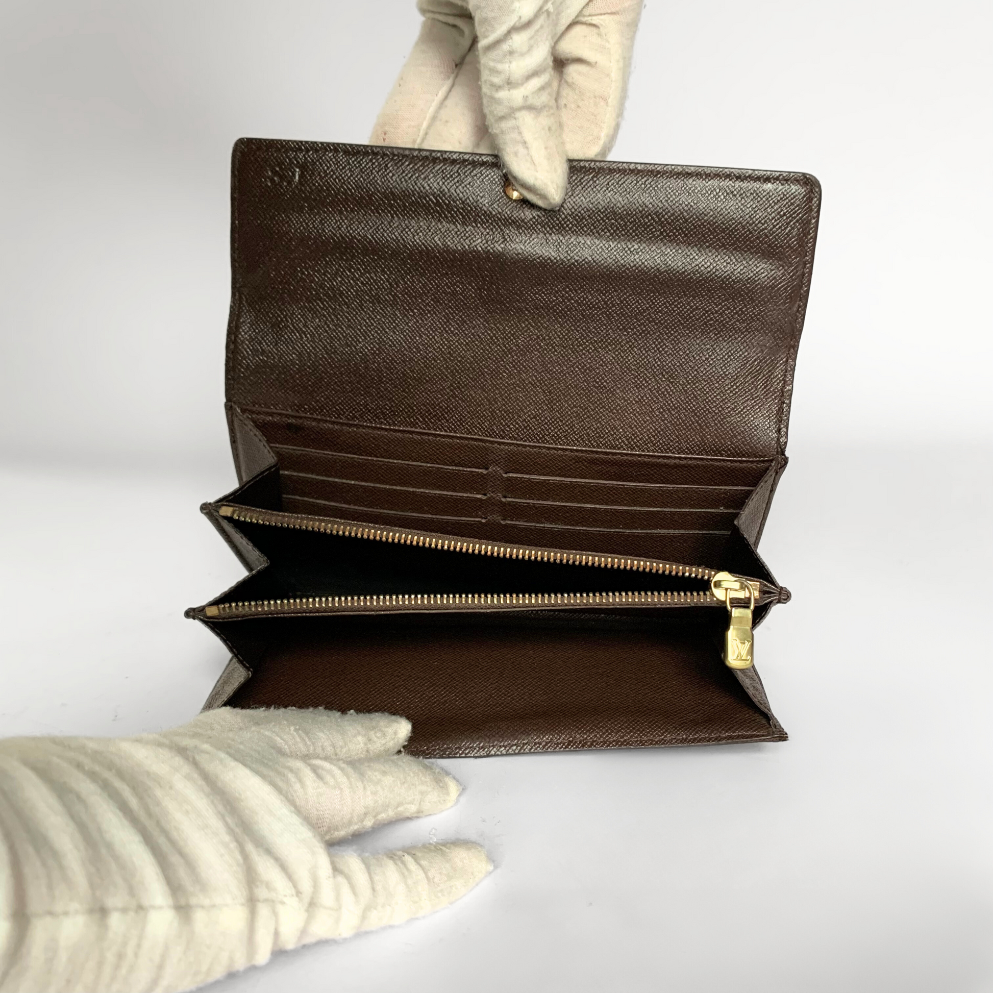 Louis Vuitton Louis Vuitton Wallet Large Damier Ebene Canvas - wallet - Etoile Luxury Vintage