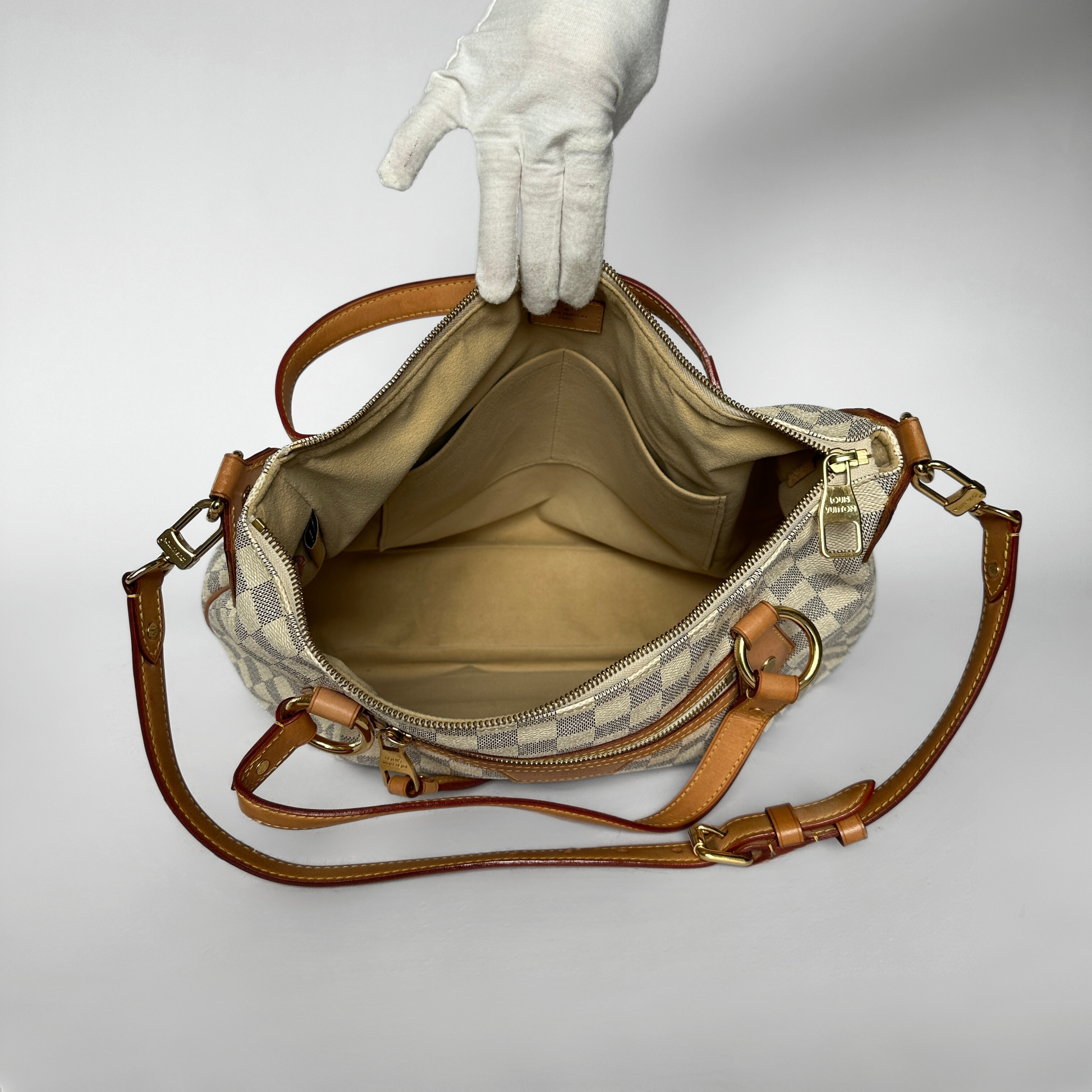 Louis Vuitton Louis Vuitton Ivora Damier Azur MM - Handbag - Etoile Luxury Vintage