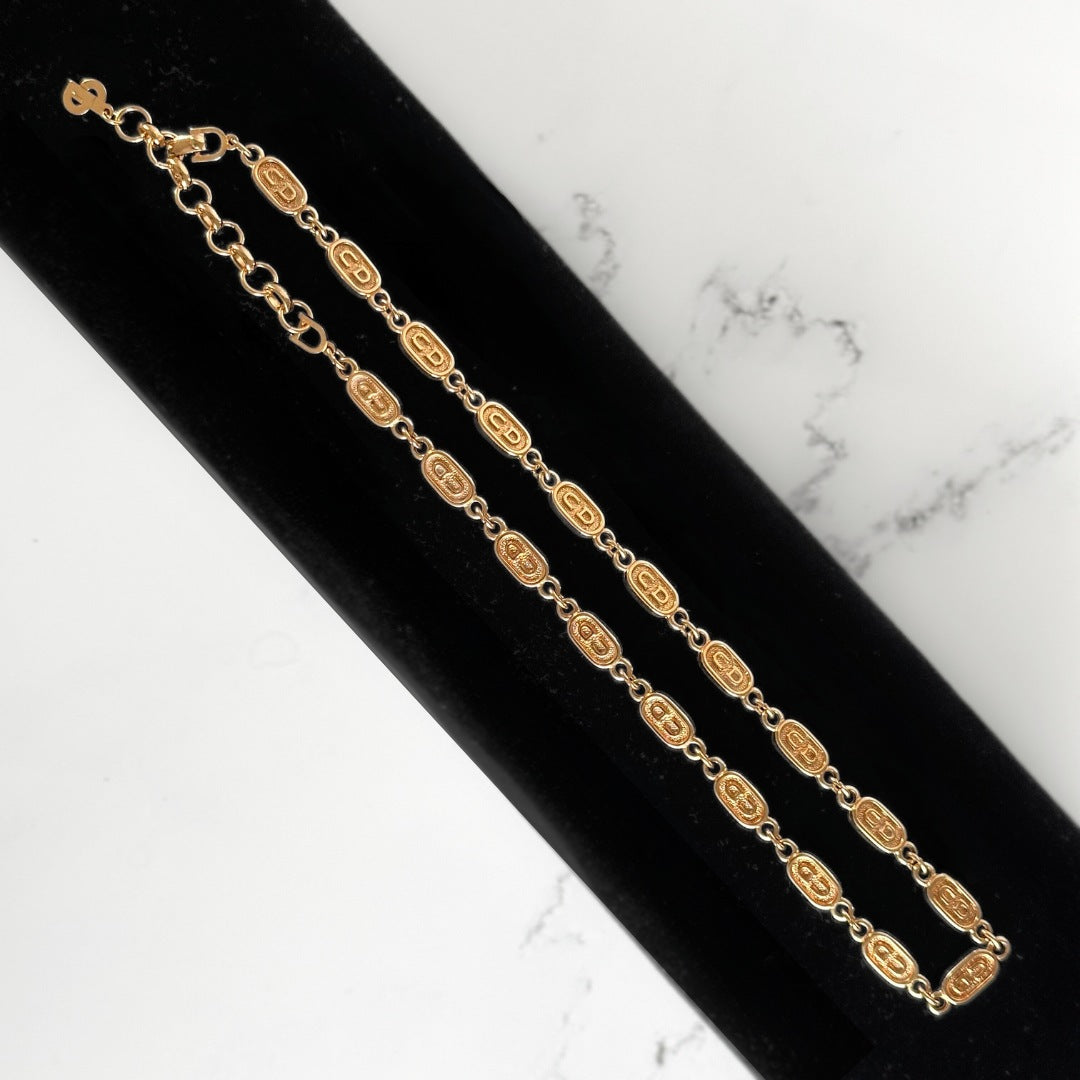 Dior Dior Necklace Gold Colored - Necklaces - Etoile Luxury Vintage