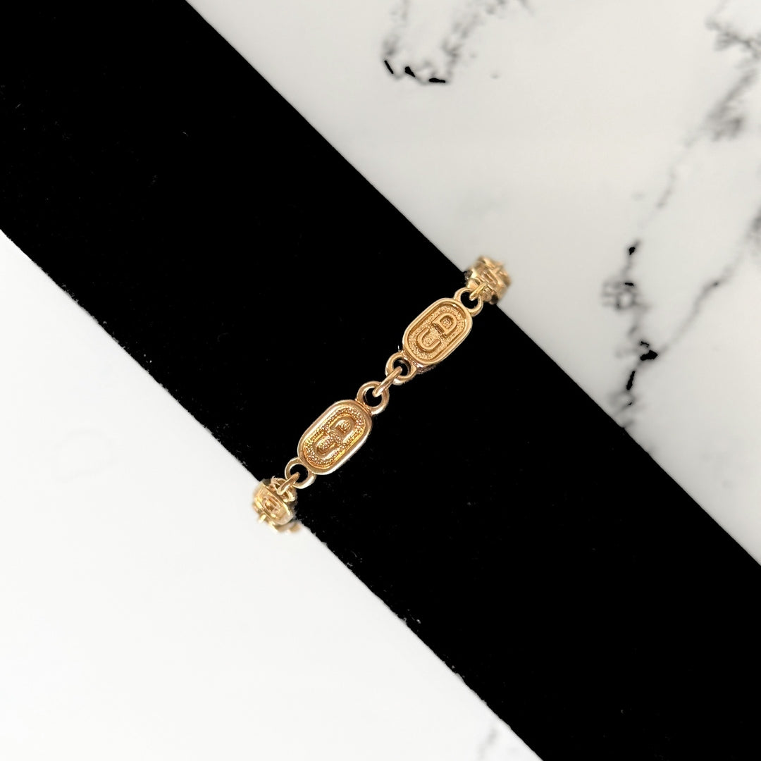 Dior Dior Bracelet Gold Colored Metal - Jewelry - Etoile Luxury Vintage