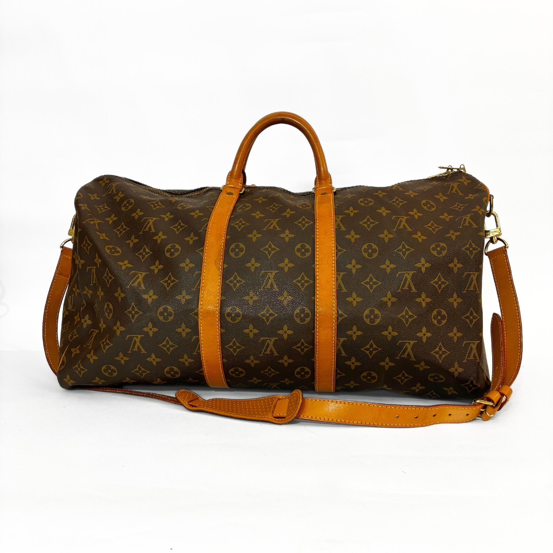 Louis Vuitton Keepall 55 Strap Monogram Canvas