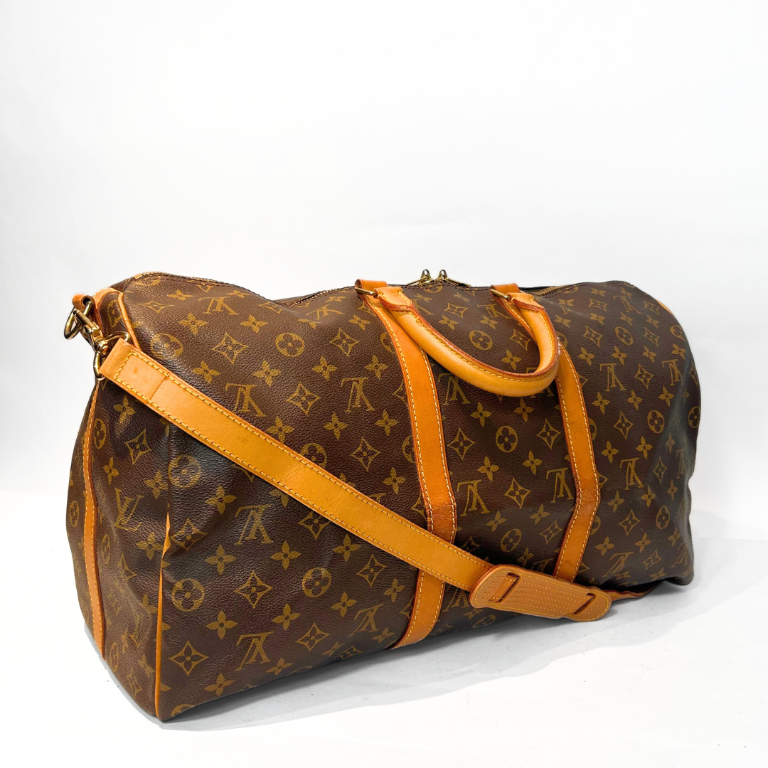 Louis Vuitton Keepall 55 Strap Monogram Canvas