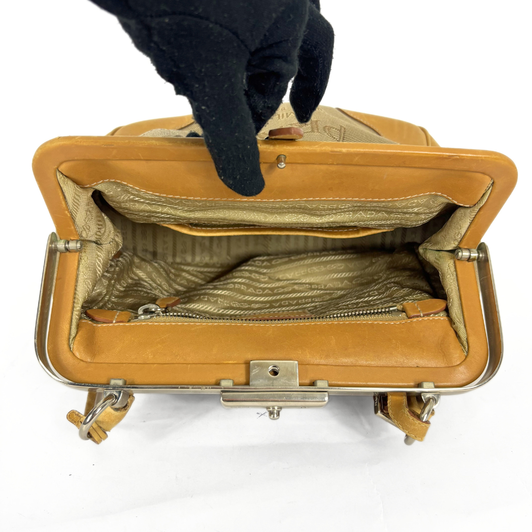 Prada Camel Dame Skuldertaske