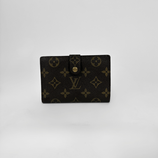Louis Vuitton Clip Wallet Monogram Canvas on a white background