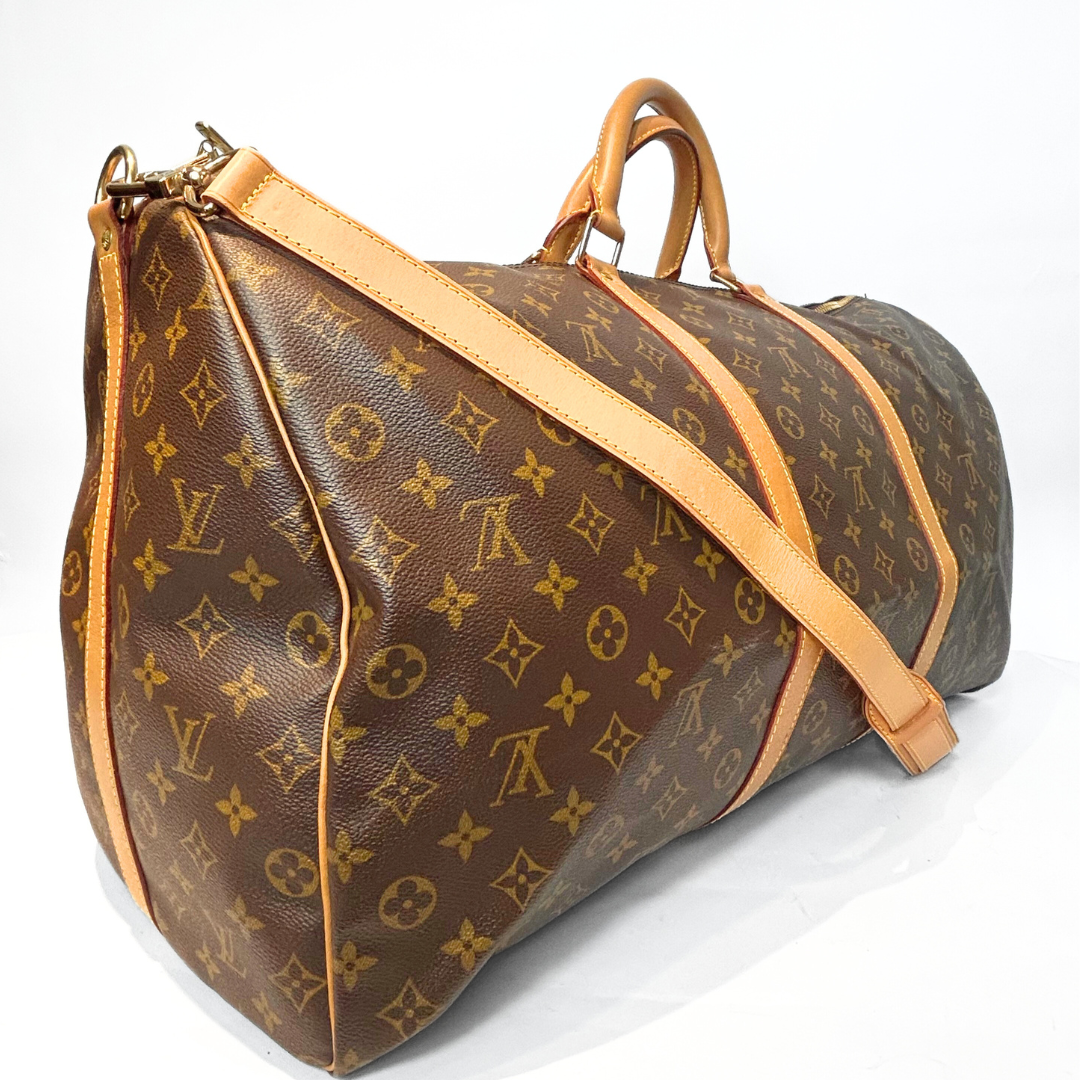 Louis Vuitton Keepall 55 Strap Monogram Canvas