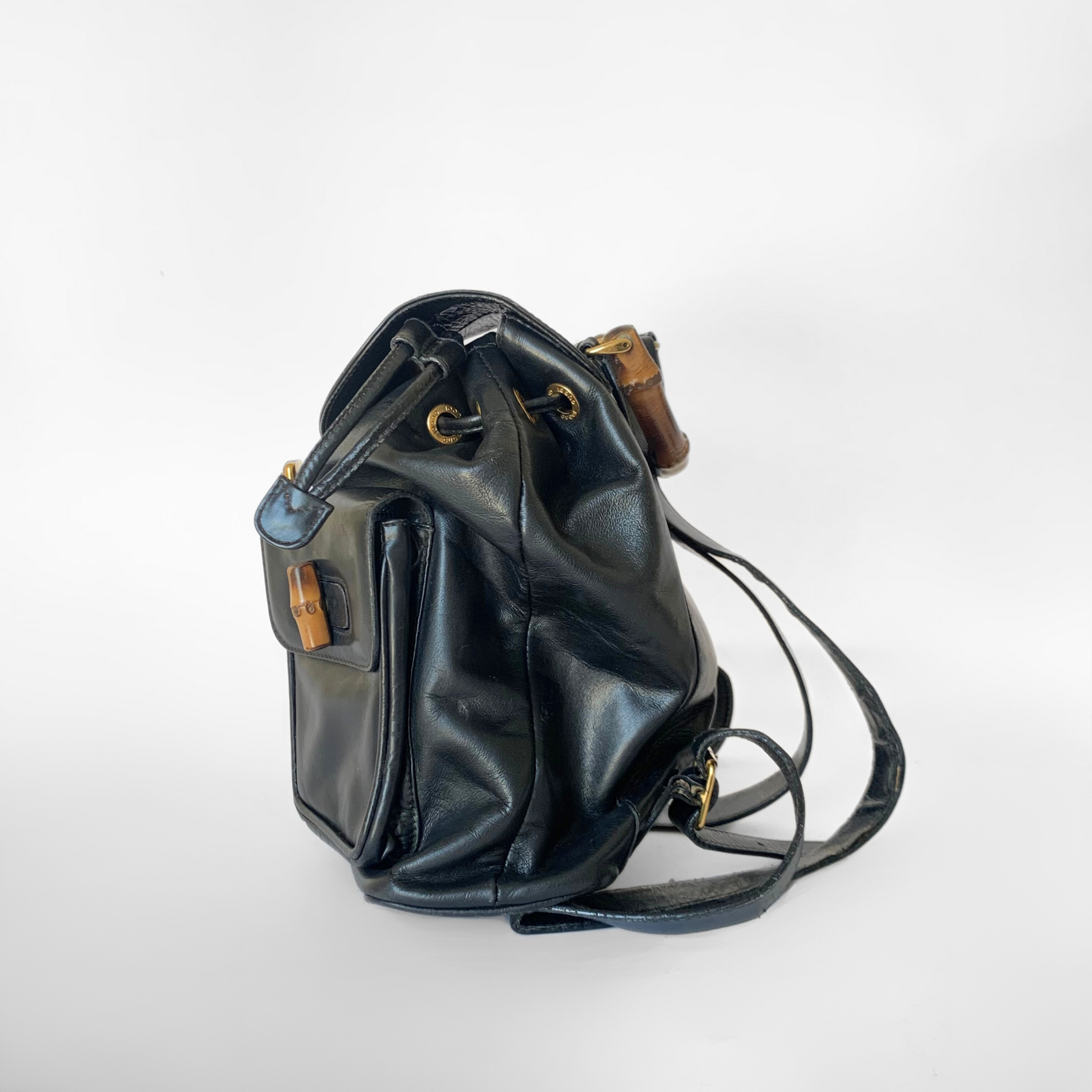 bamboo leather backpack Gucci Bamboo Backpack Large Leather – l'Étoile de Saint Honoré