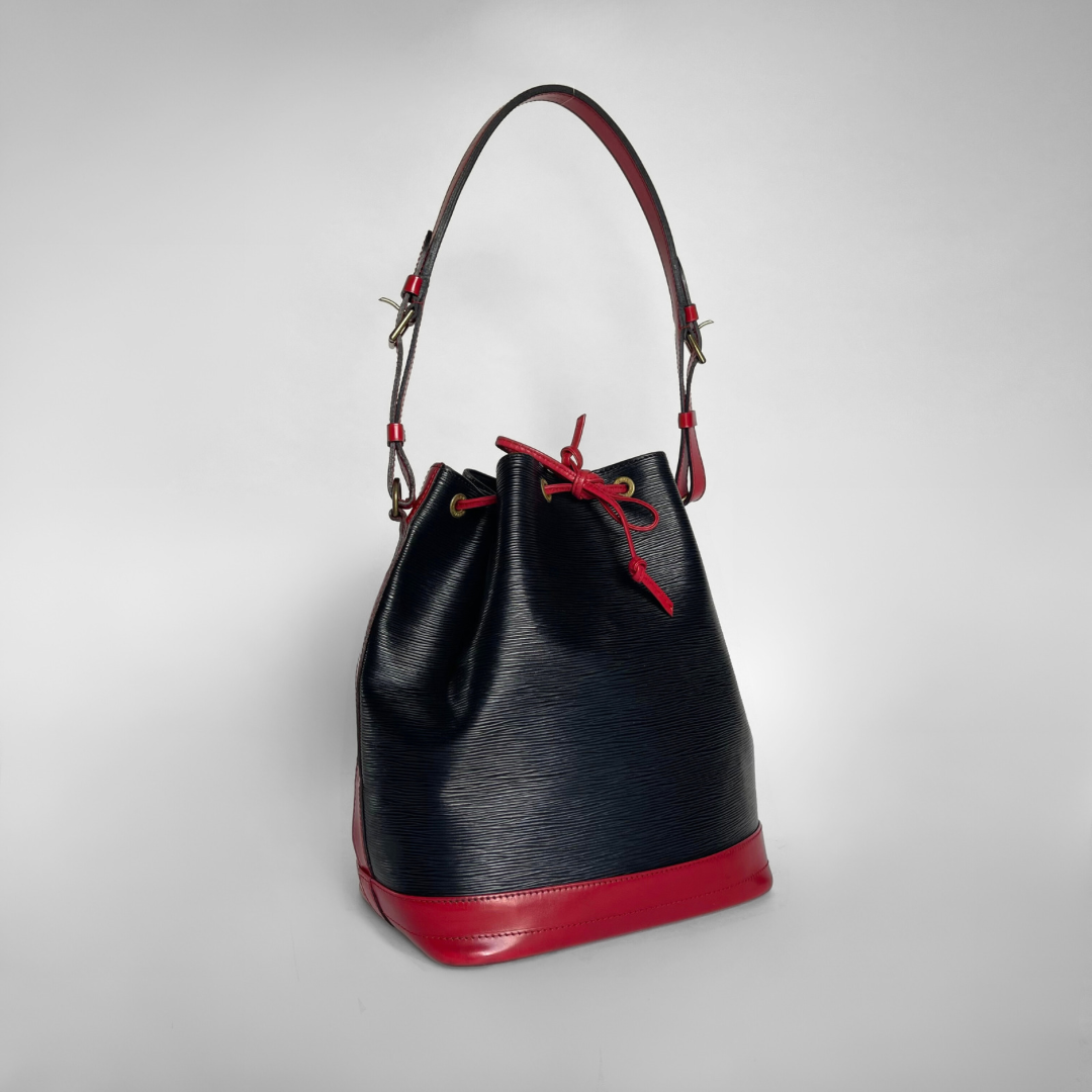 Louis Vuitton Noé Μαύρο και κόκκινο Epi Leather