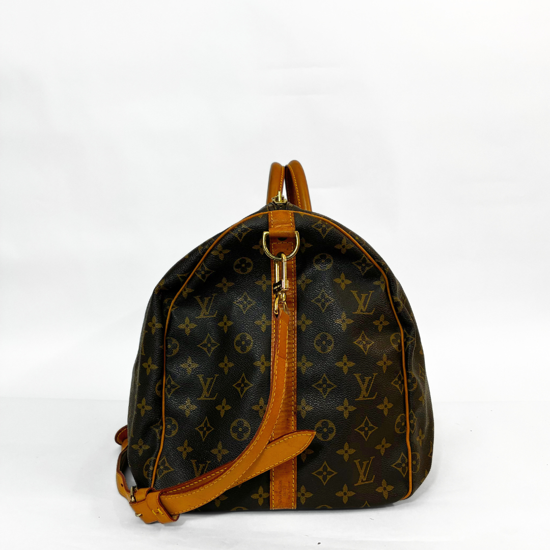 Louis Vuitton Keepall 55 Strap Monogram Canvas
