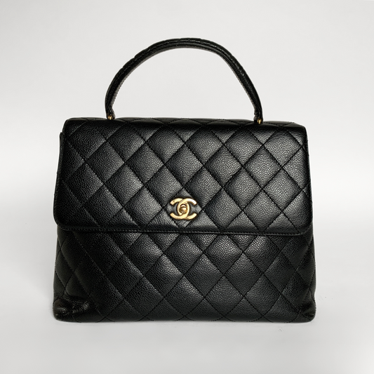 Chanel Coco Top Handle Bag Kaviarleder