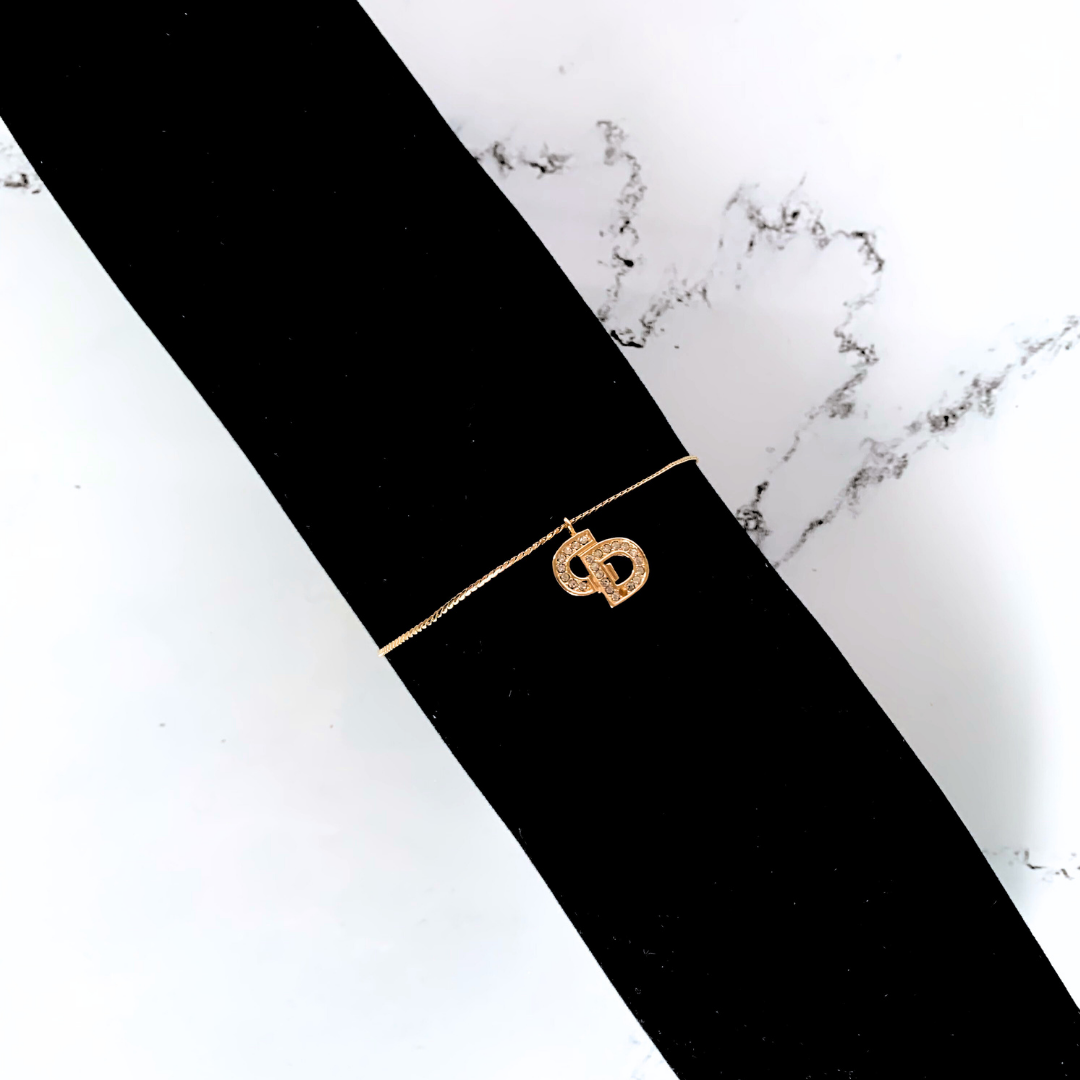 Dior Dior Necklace Gold Colored Metal - Necklaces - Etoile Luxury Vintage