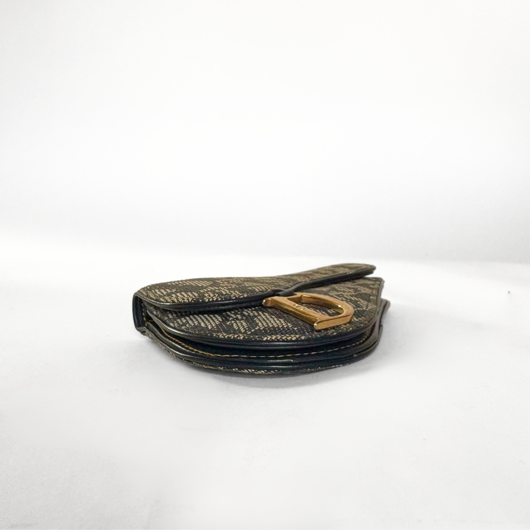 Dior Saddle Wallet Oblique Canvas