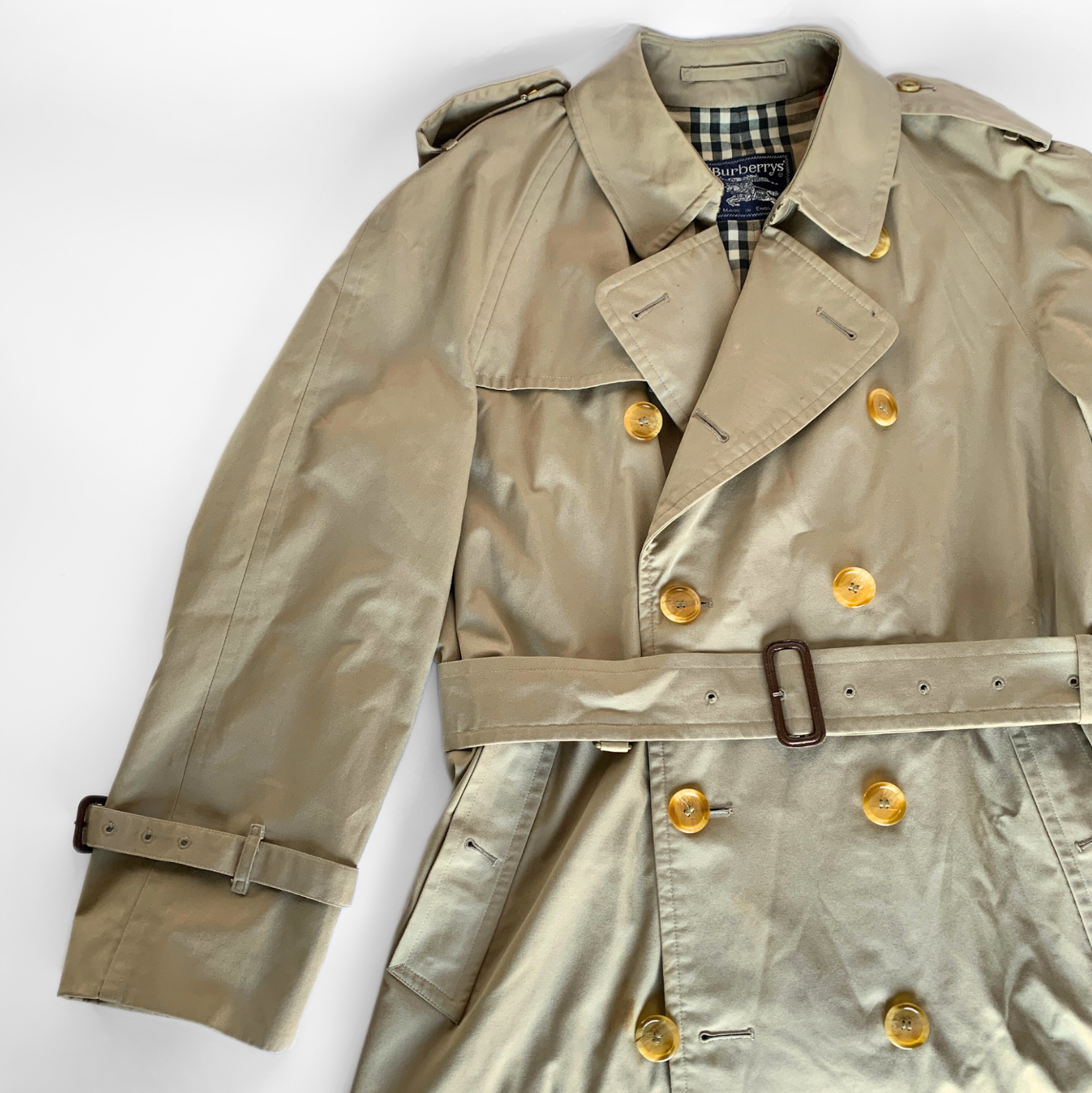 Burberry Burberry Trench Coat Cotton - Coats - Etoile Luxury Vintage