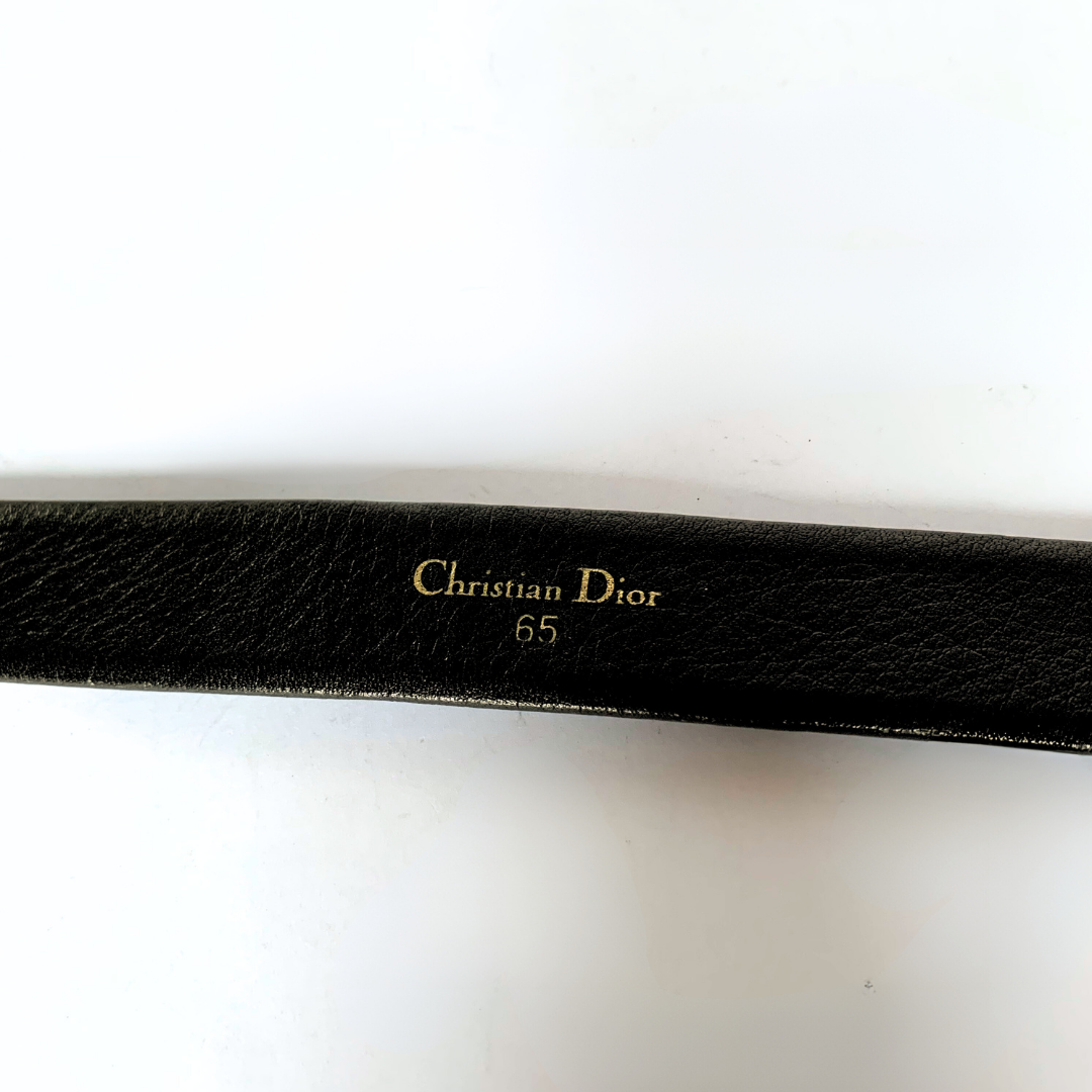 Dior Dior Bælte 65 Jacquard Oblique-Canvas - Bælter - Etoile Luxury Vintage