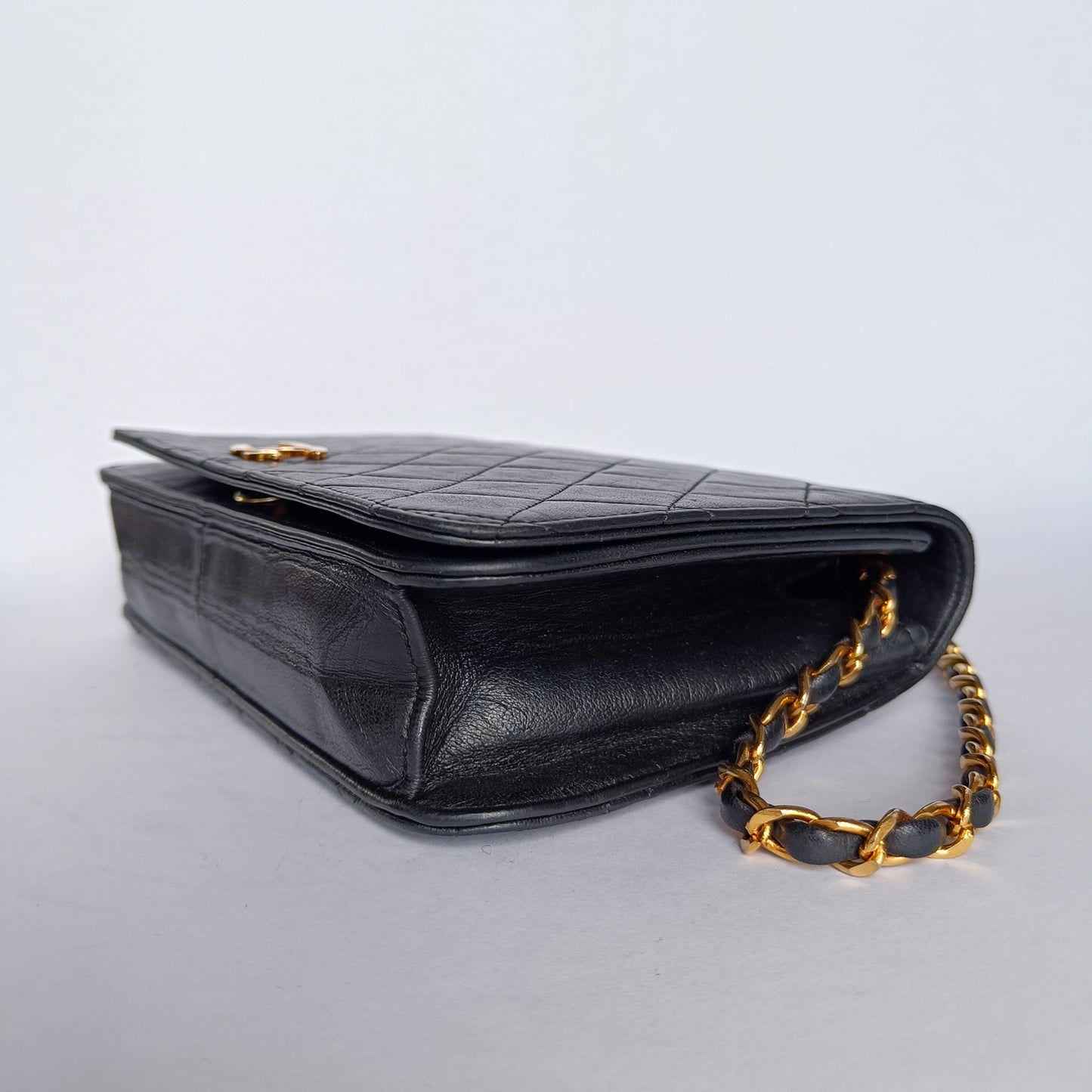Chanel Pojedynczy Pełny Flap Bag Skóra jagnięca